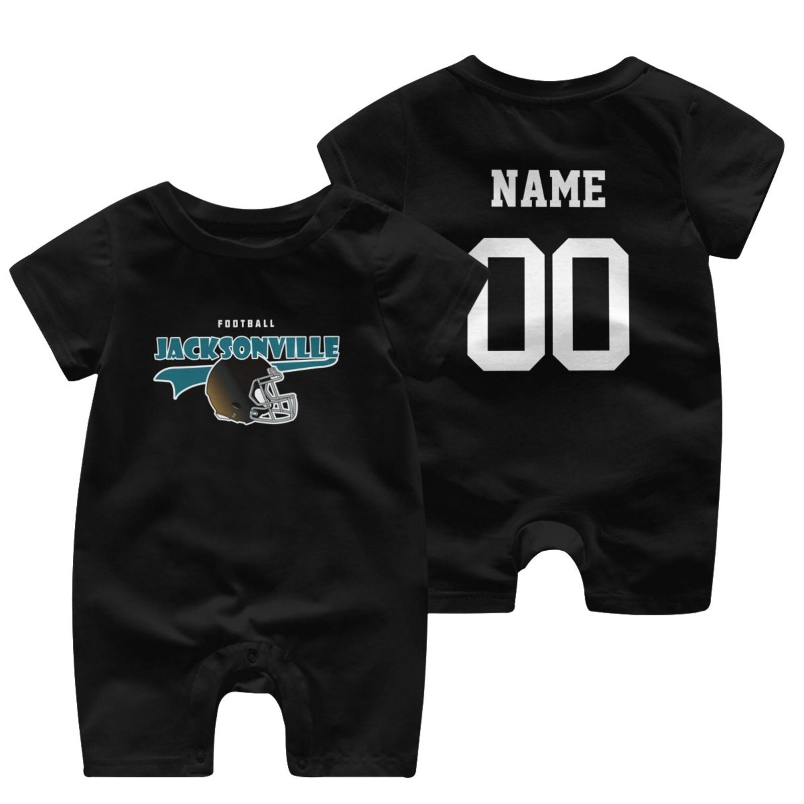 Personalized [Jacksonville] Baby Onesie - Custom Football Fan Infant Bodysuit - Antking
