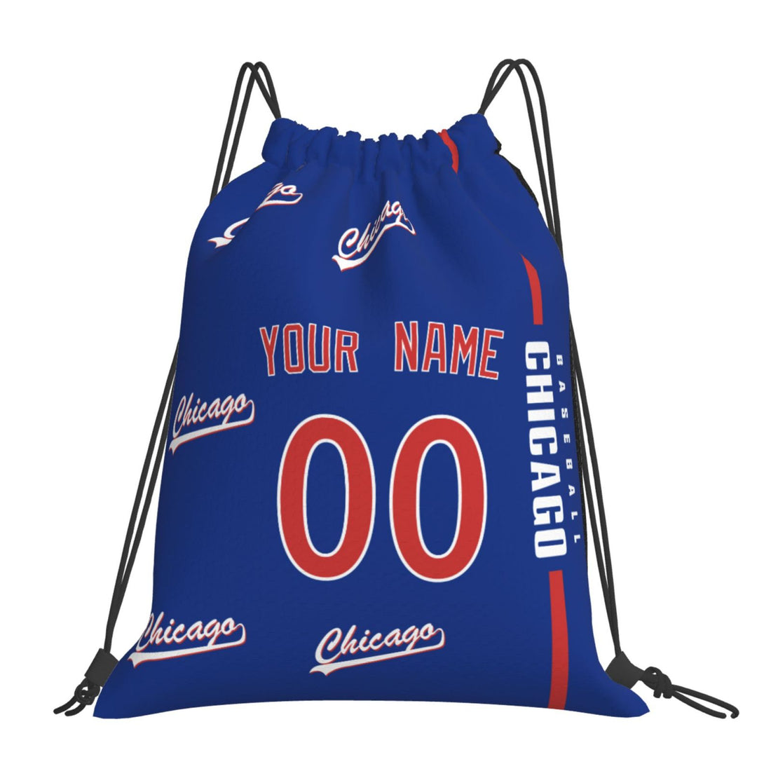 Personalized Chicago C Baseball Sports Bag - Custom Team Duffel Travel Bag - Antking