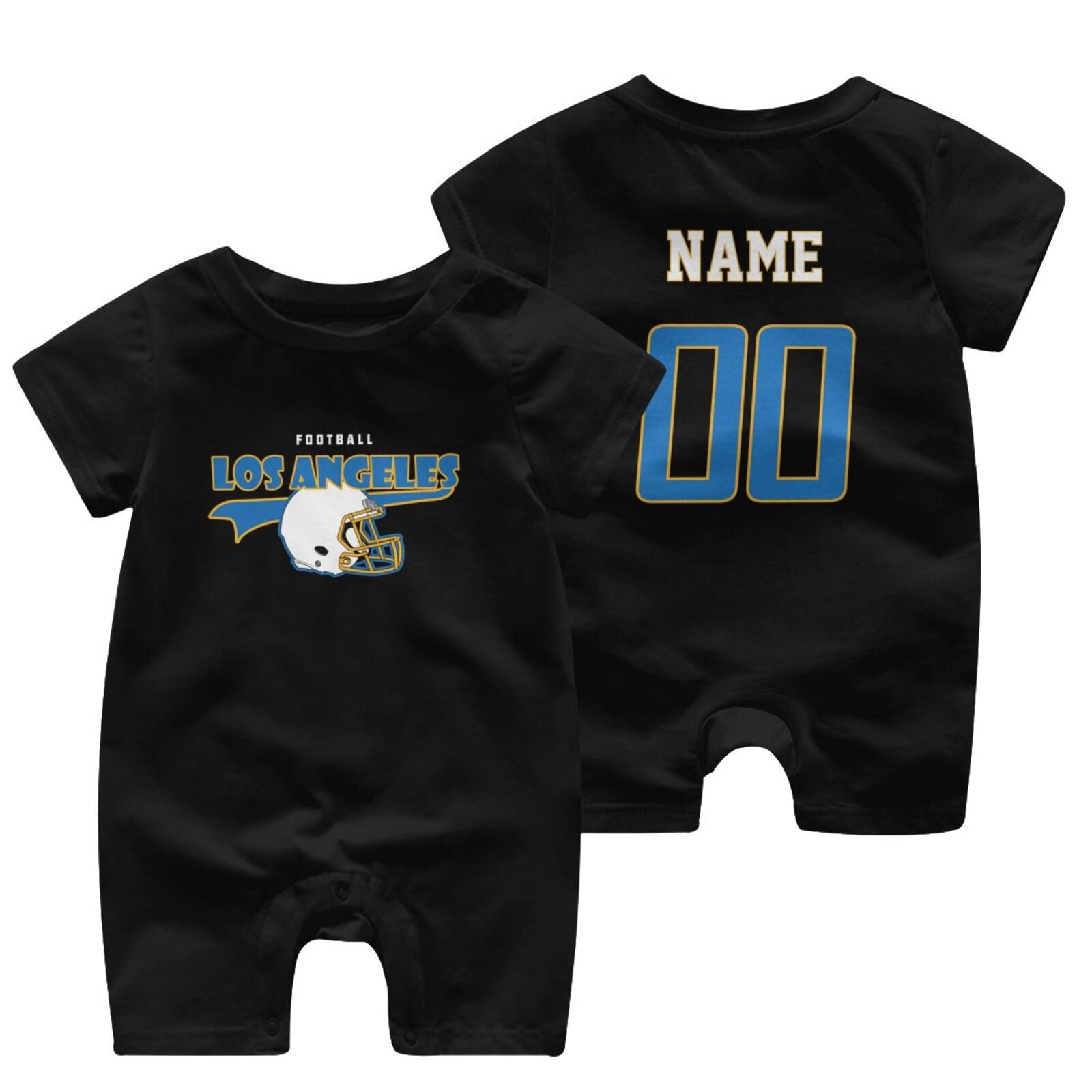Personalized [Los Angeles] Baby Onesie - Custom Football Fan Infant Bodysuit - Antking
