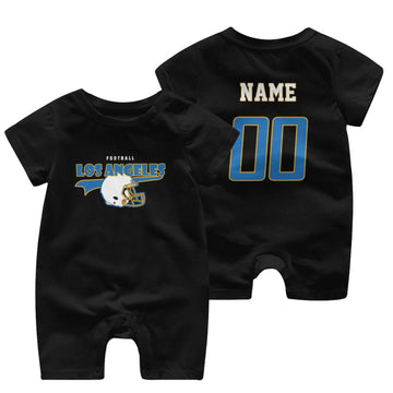 Personalized [Los Angeles] Baby Onesie - Custom Football Fan Infant Bodysuit - Antking
