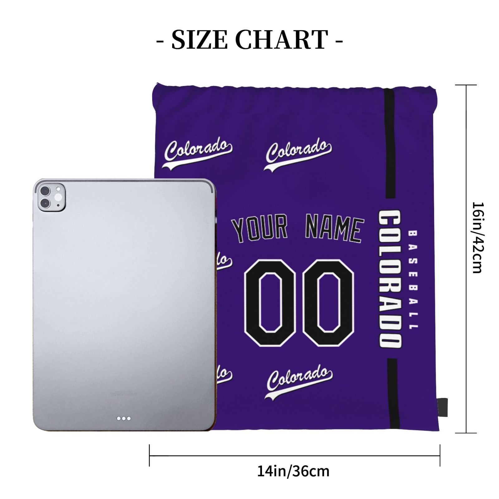 ANTKING Colorado Drawstring Bags Backpack Custom any Name and Number for Men Women Boy Gifts ANTKING