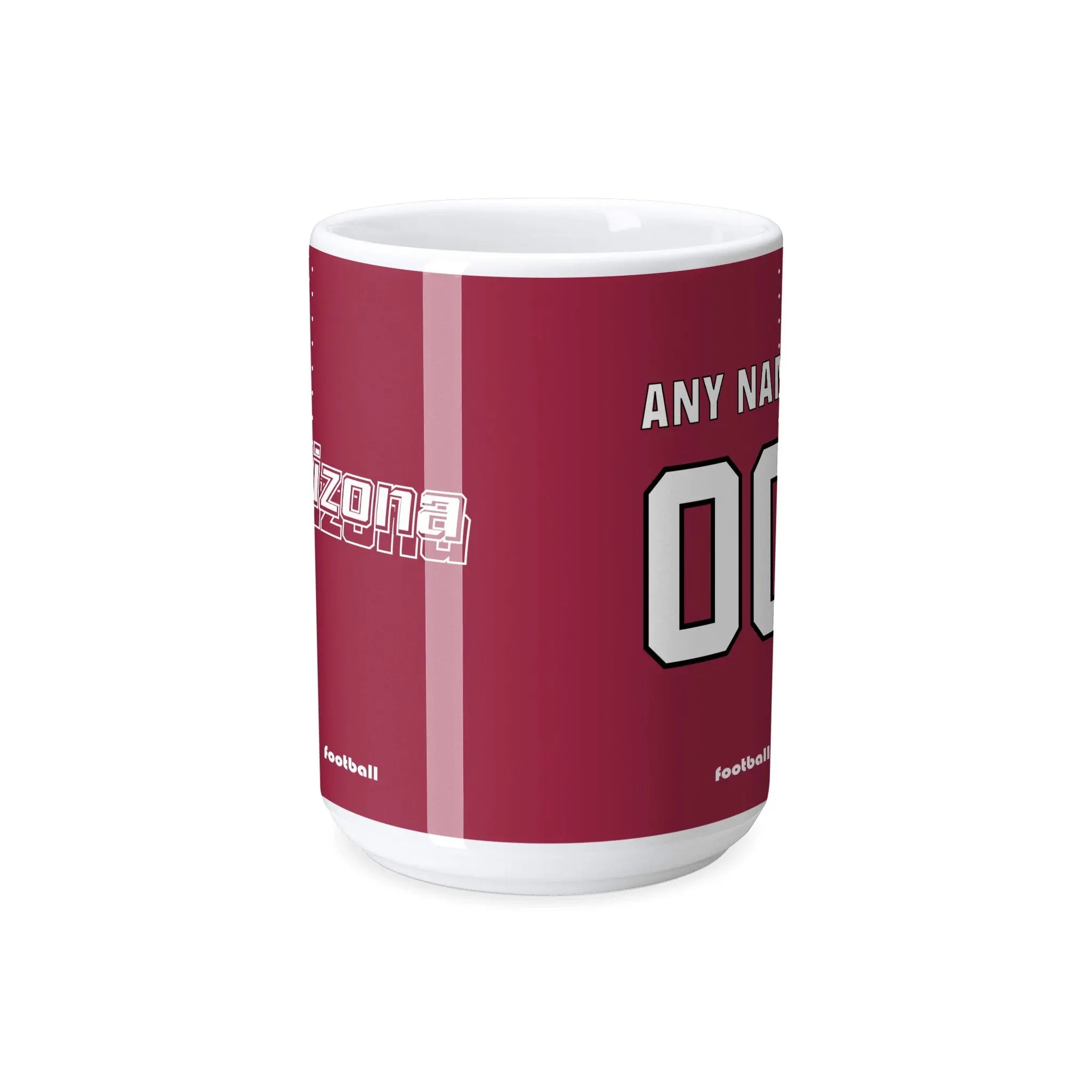Personalized Arizona Football Mug - Custom Name & Number - Antking ANTKING