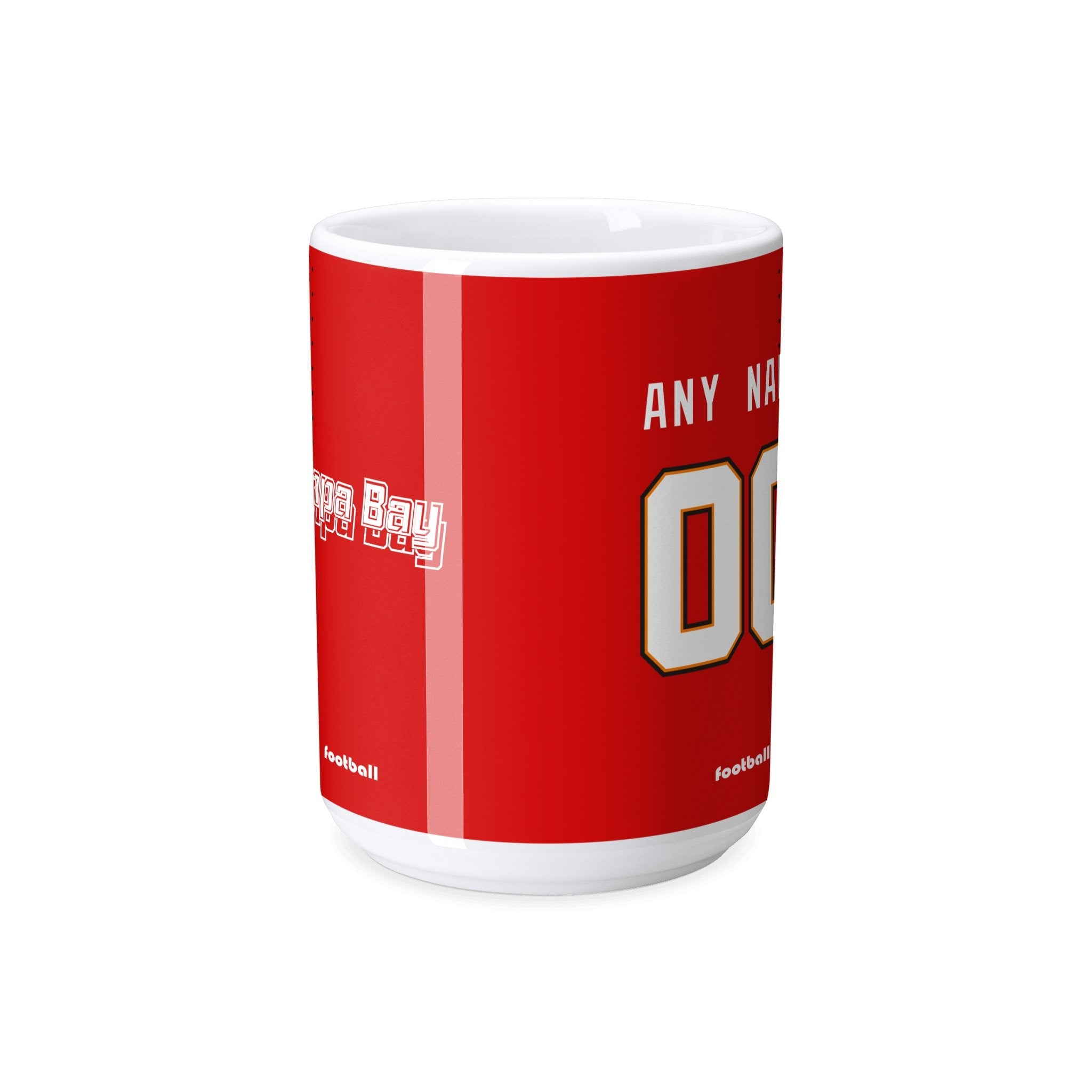 Personalized Tampa Football Mug - Custom Name & Number - Antking ANTKING