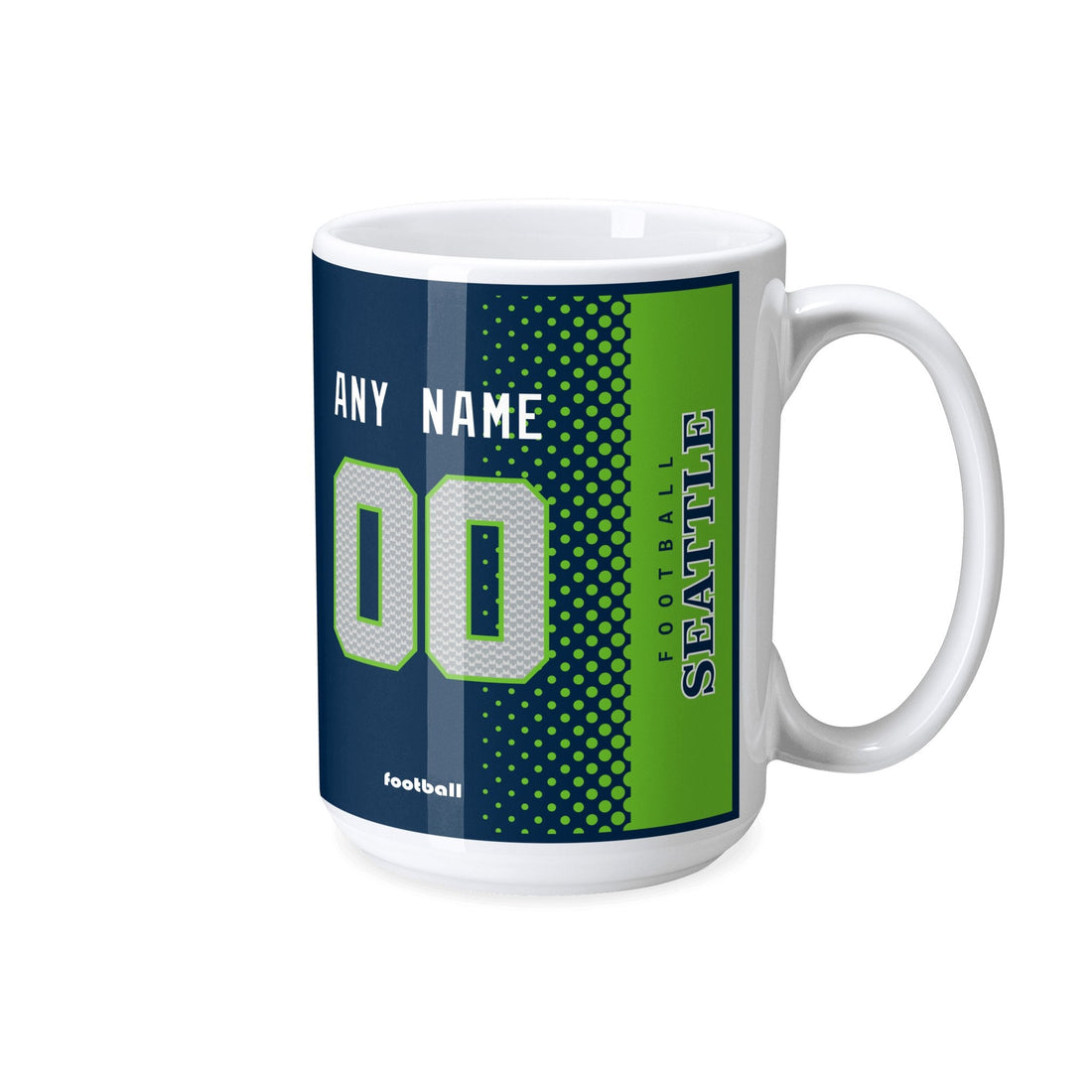 Custom [Seattle] Mug with Personalized Name - Ceramic Coffee Cup - Antking
