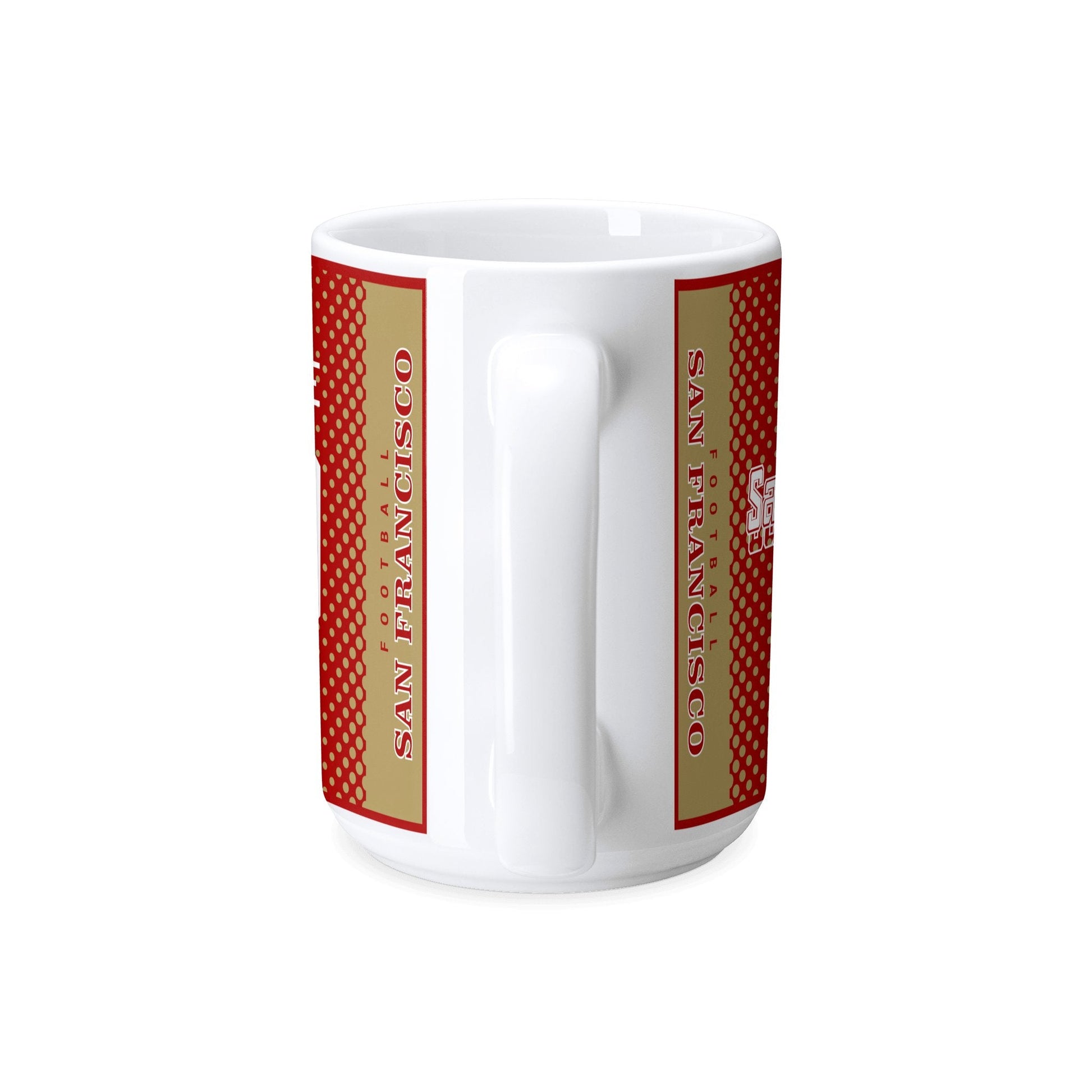 Personalized San Francisco Football Mug - Custom Name & Number - Antking ANTKING