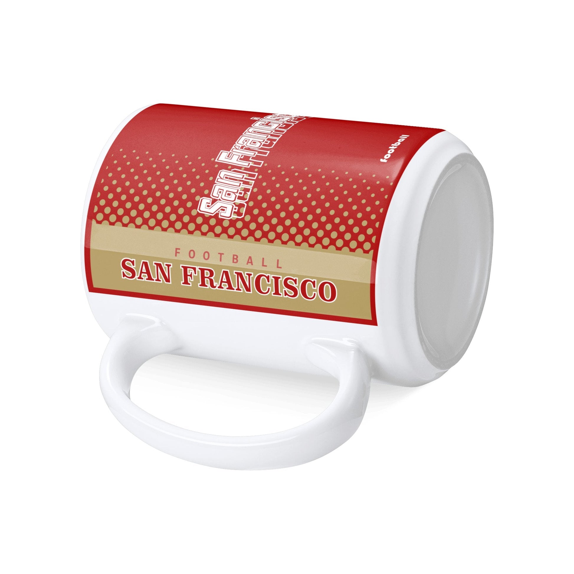 Personalized San Francisco Football Mug - Custom Name & Number - Antking ANTKING