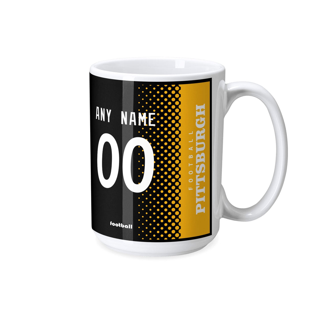 Custom [Pittsburgh] Mug with Personalized Name - Ceramic Coffee Cup - Antking
