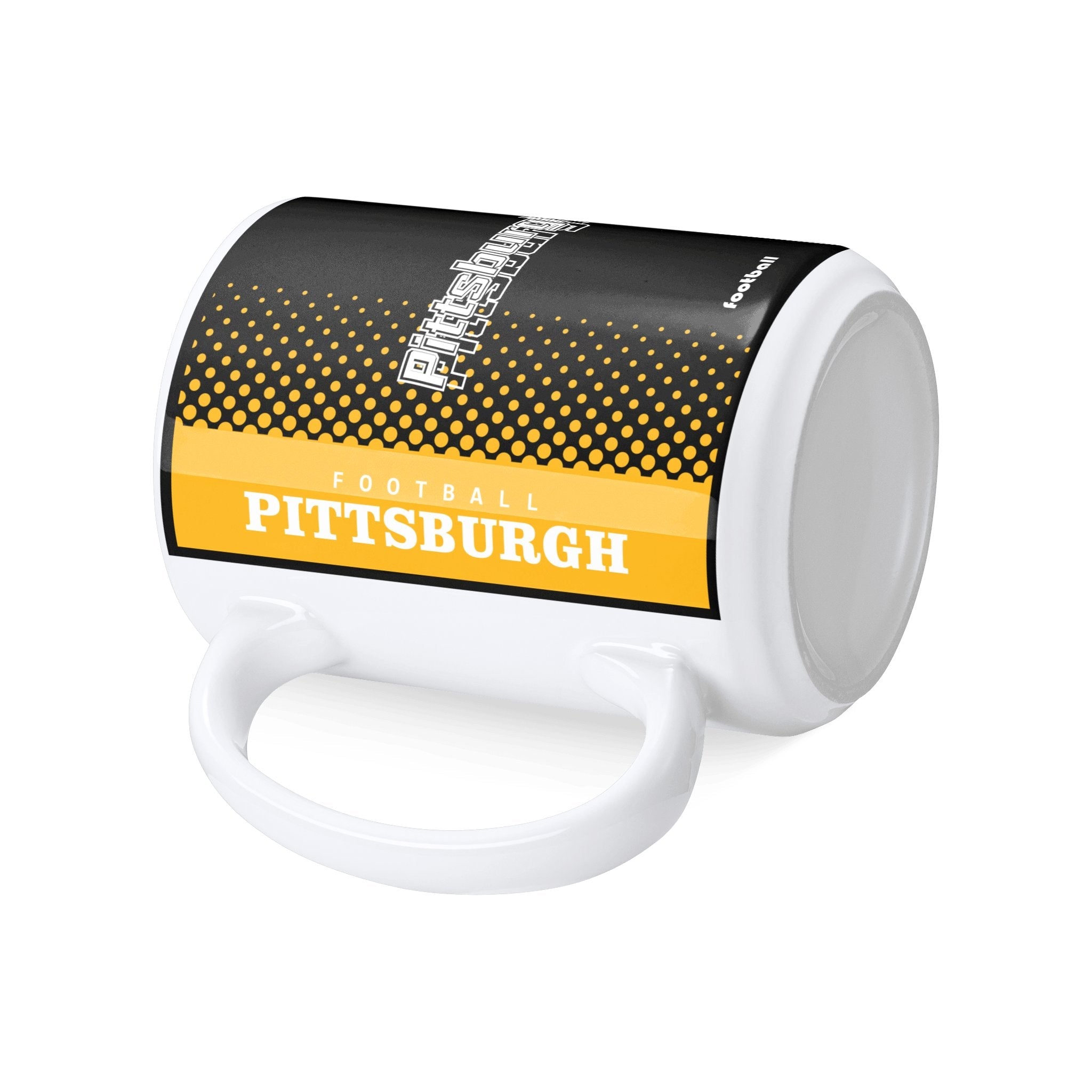 Personalized Pittsburgh Football Mug - Custom Name & Number - Antking ANTKING