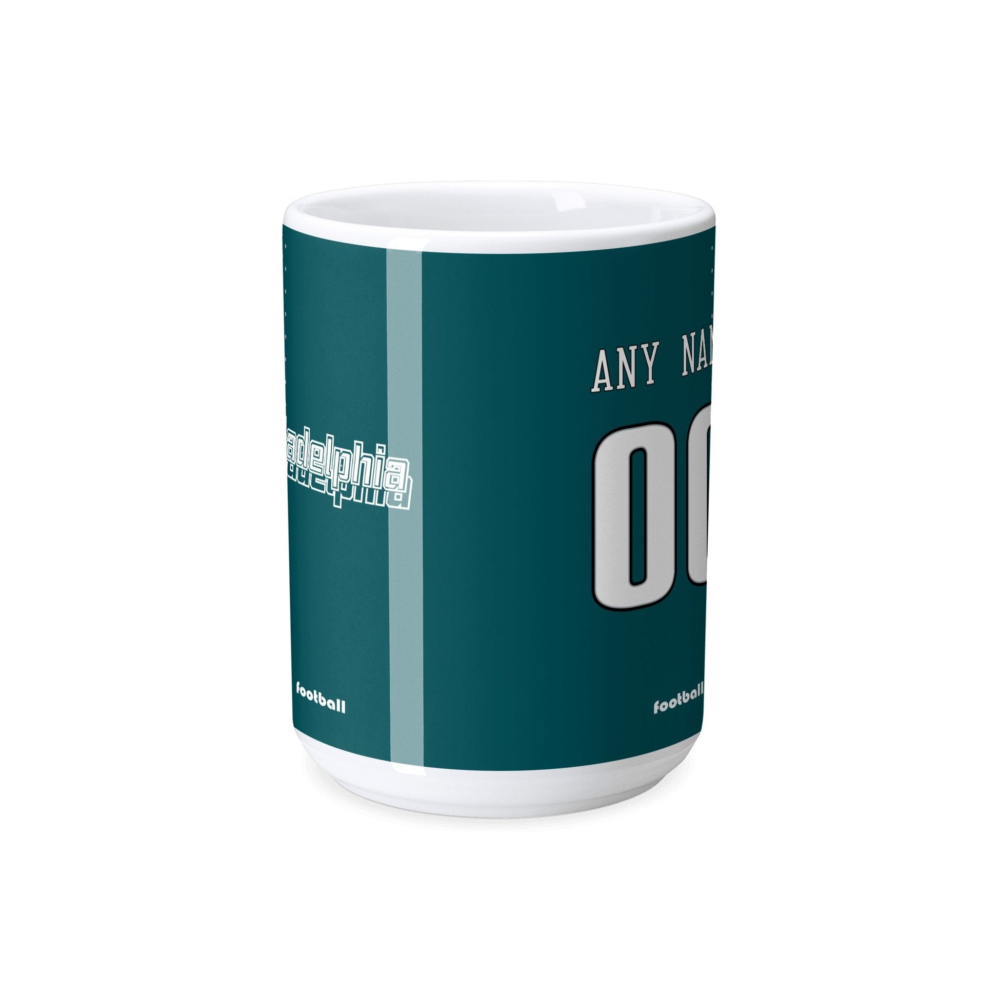 Personalized Philadelphia Football Mug - Custom Name & Number - Antking ANTKING