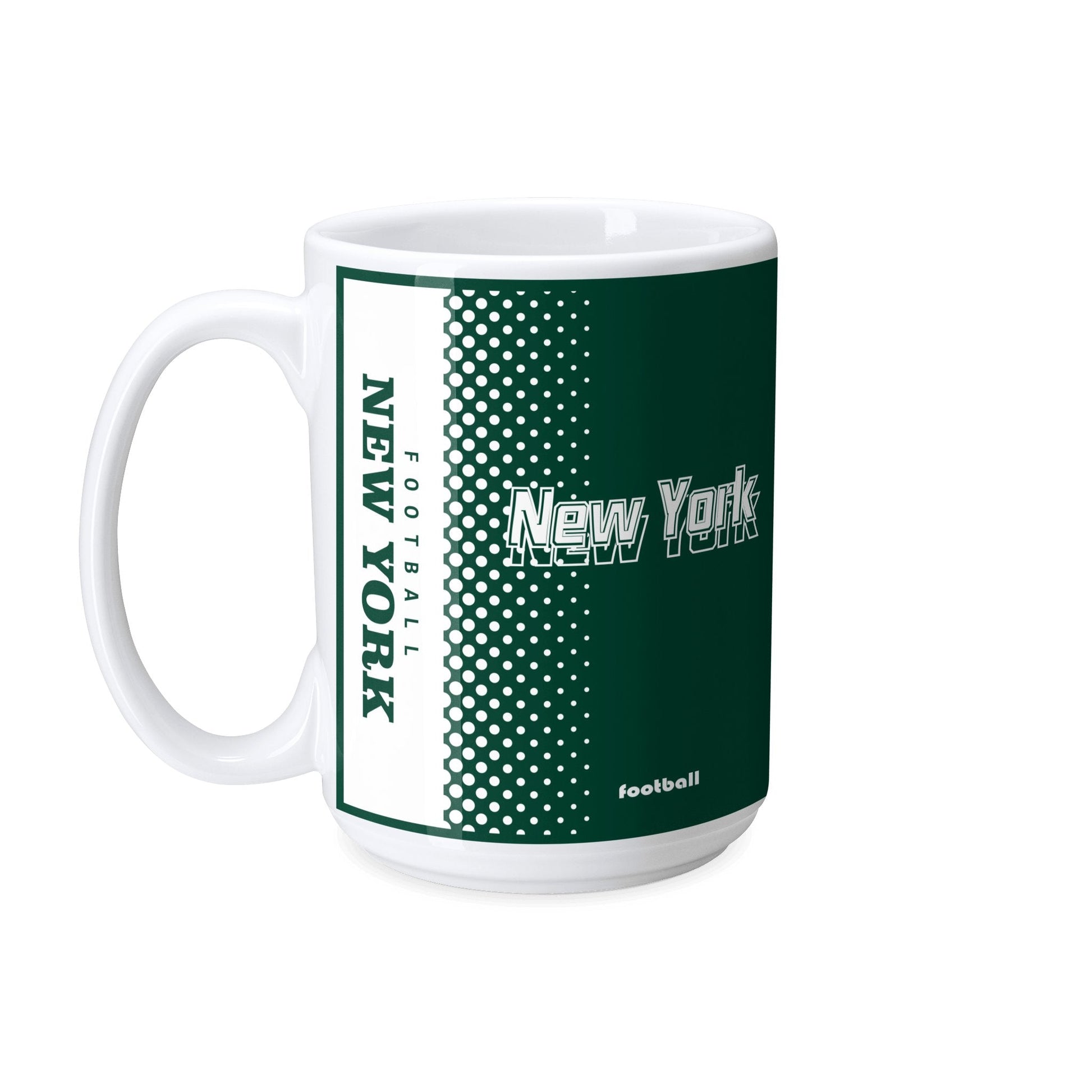 Personalized New York J Football Mug - Custom Name & Number - Antking ANTKING