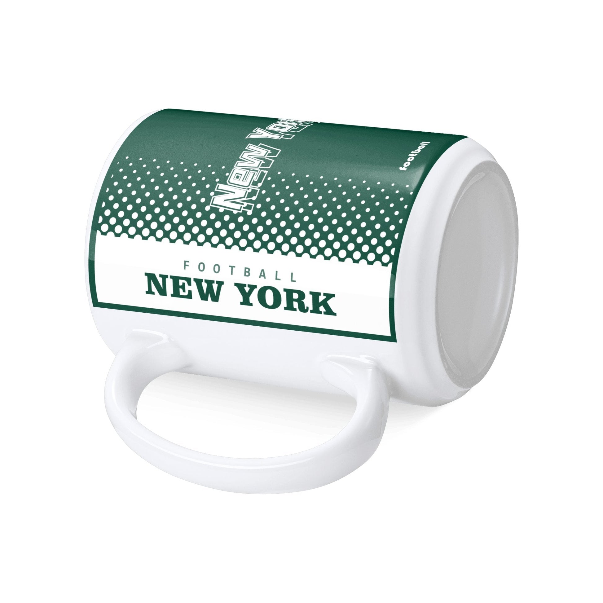 Personalized New York J Football Mug - Custom Name & Number - Antking ANTKING