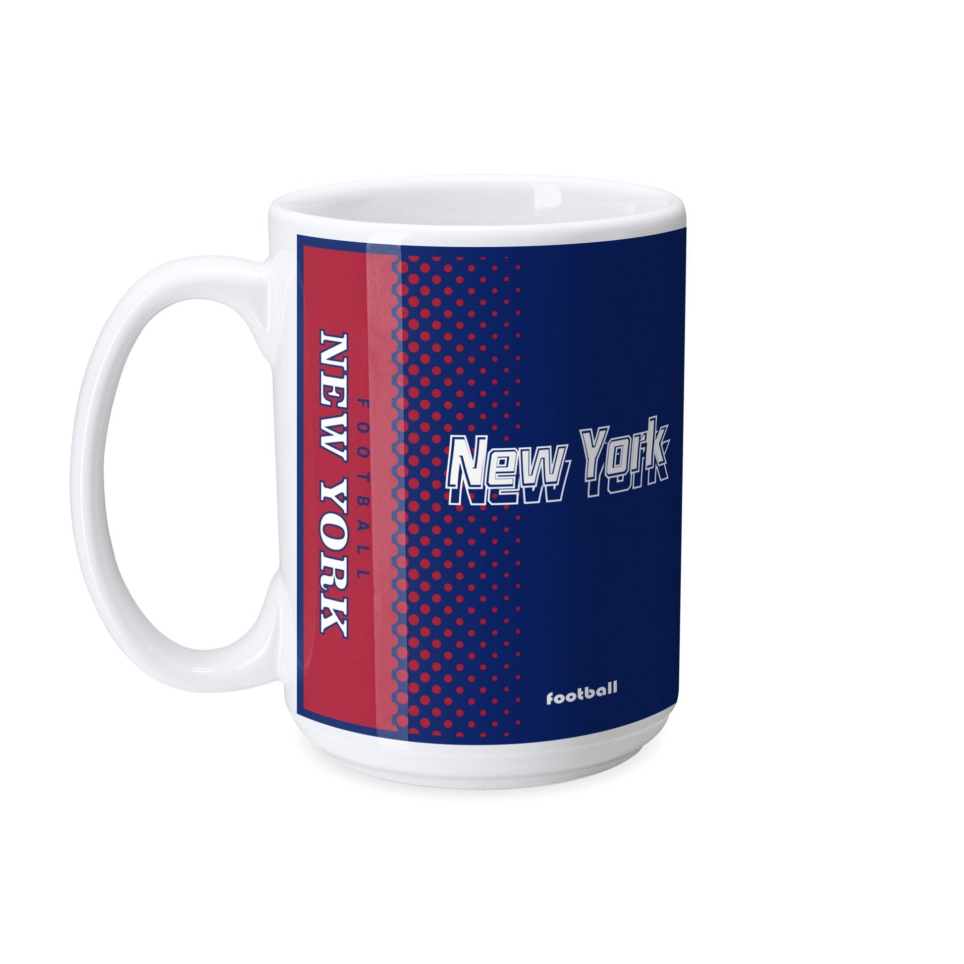 Personalized New York Football Mug - Custom Name & Number - Antking ANTKING