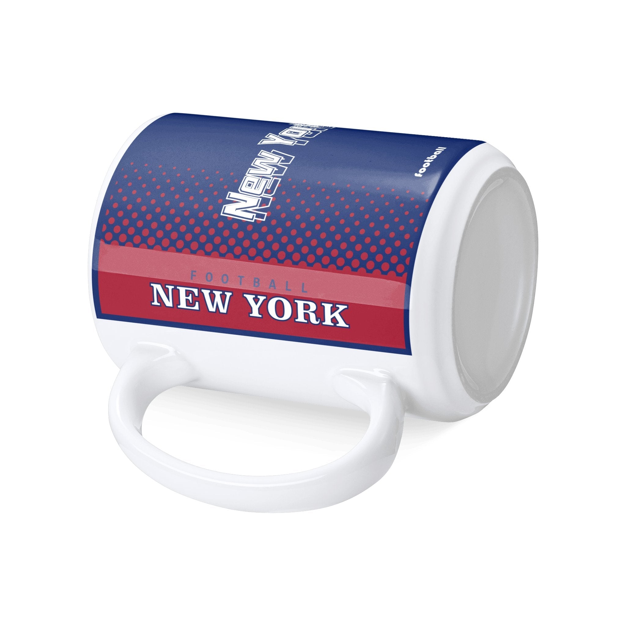 Personalized New York Football Mug - Custom Name & Number - Antking ANTKING