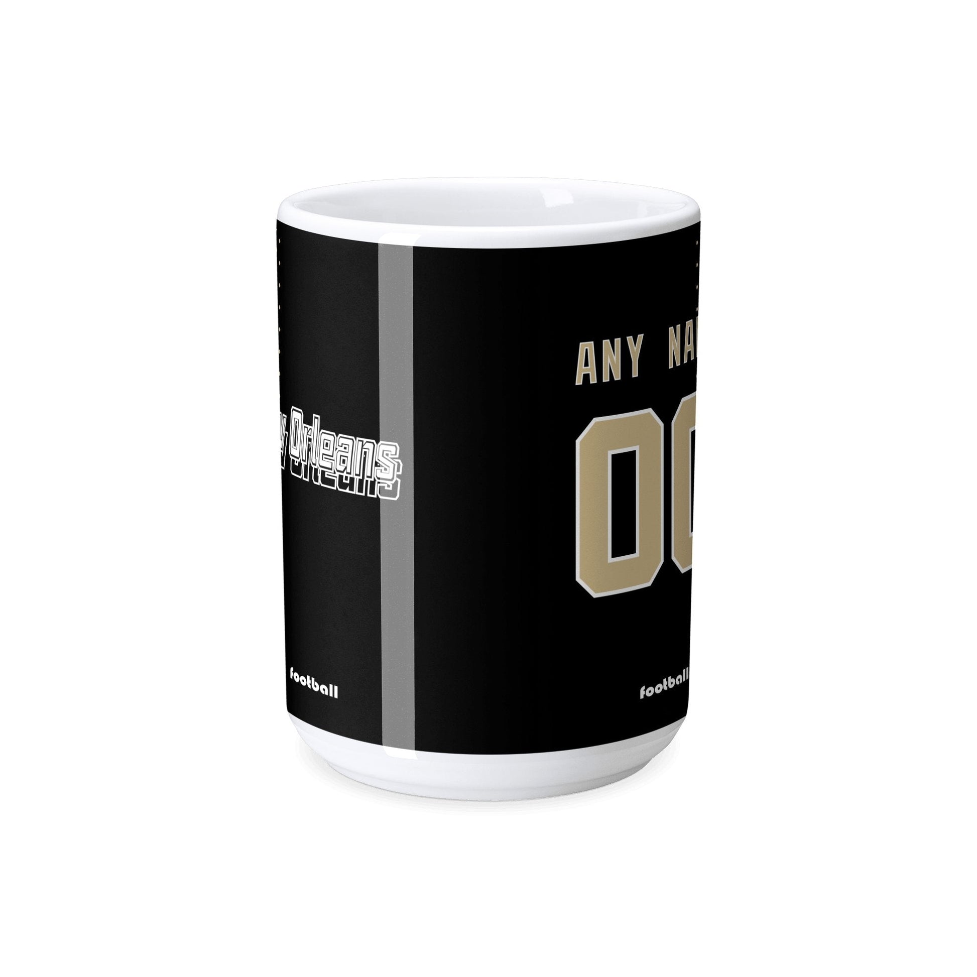 Personalized New Orleansa Football Mug - Custom Name & Number - Antking ANTKING