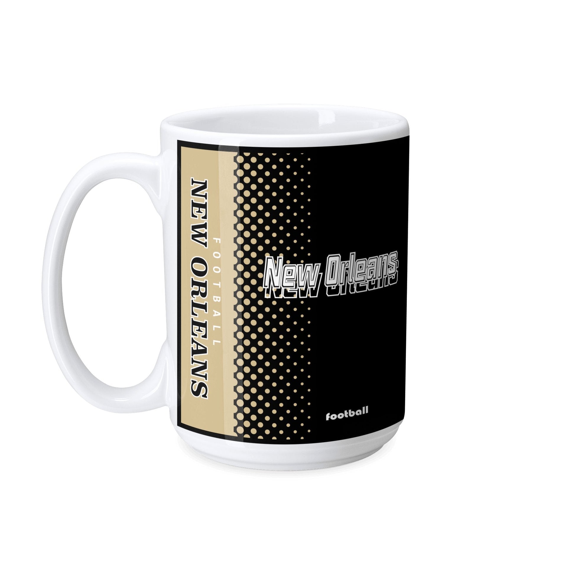 Personalized New Orleansa Football Mug - Custom Name & Number - Antking ANTKING