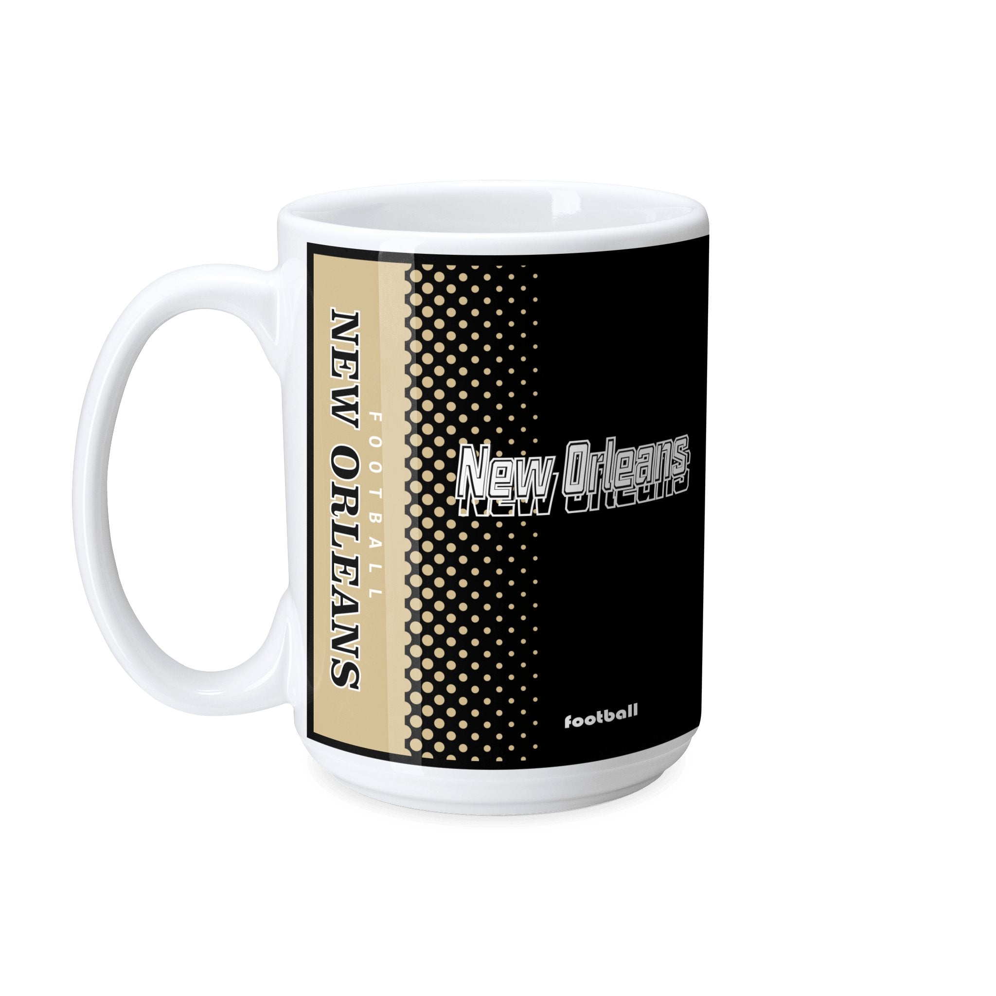 Personalized New Orleansa Football Mug - Custom Name & Number - Antking ANTKING