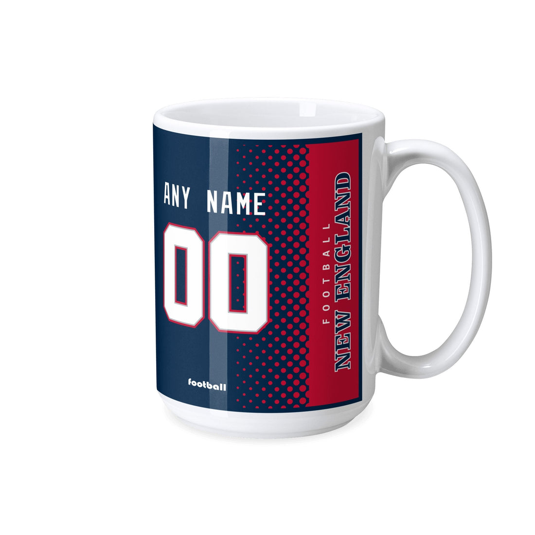Custom [New England] Mug with Personalized Name - Ceramic Coffee Cup - Antking
