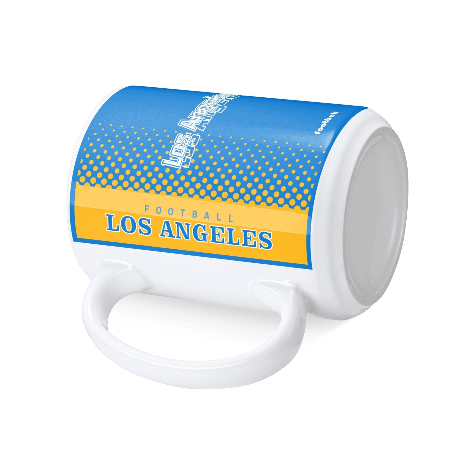 Personalized Los Angeles Football Mug - Custom Name & Number - Antking ANTKING