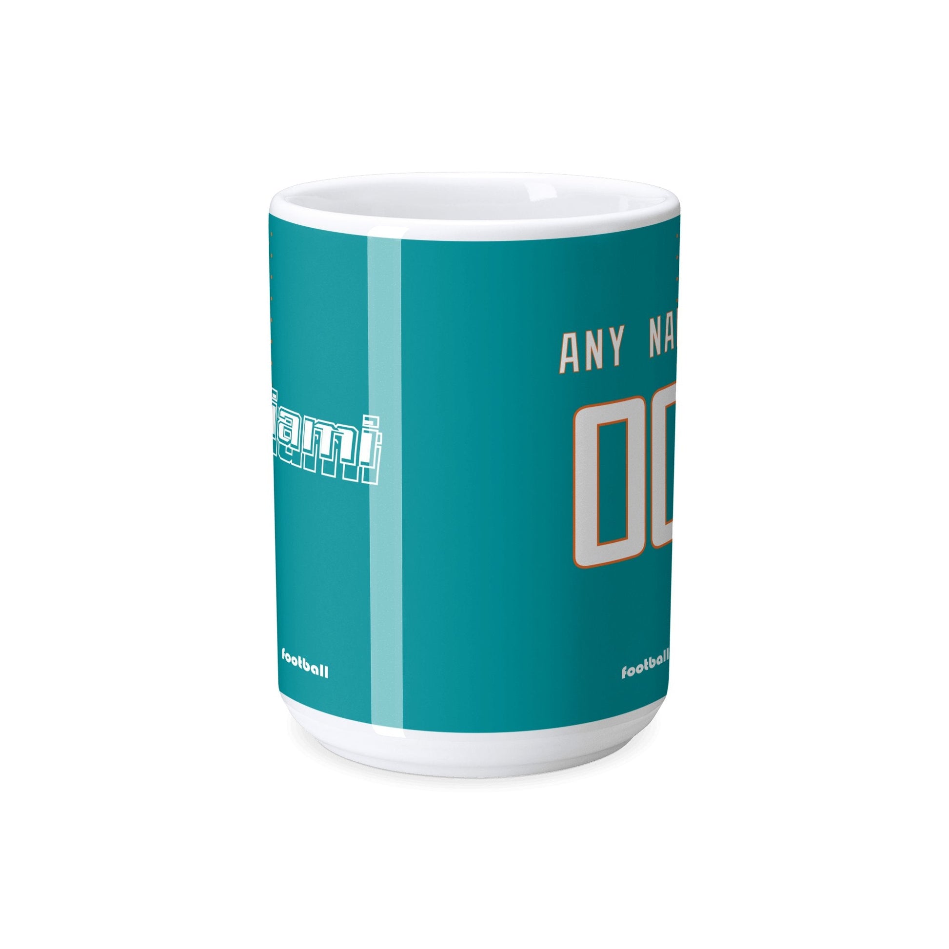 Personalized Miami Football Mug - Custom Name & Number - Antking ANTKING