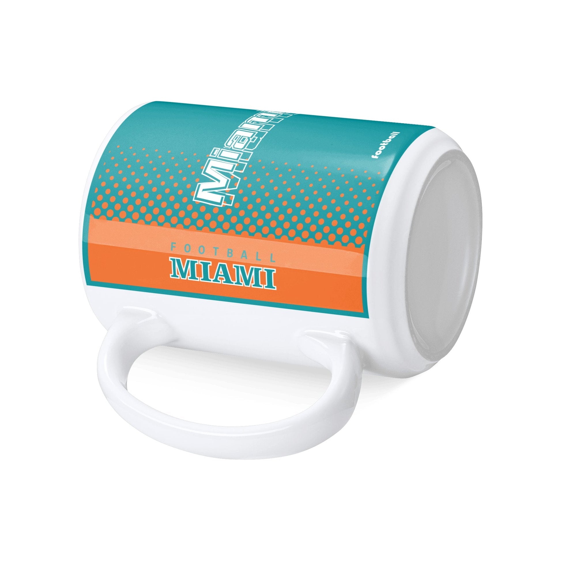 Personalized Miami Football Mug - Custom Name & Number - Antking ANTKING