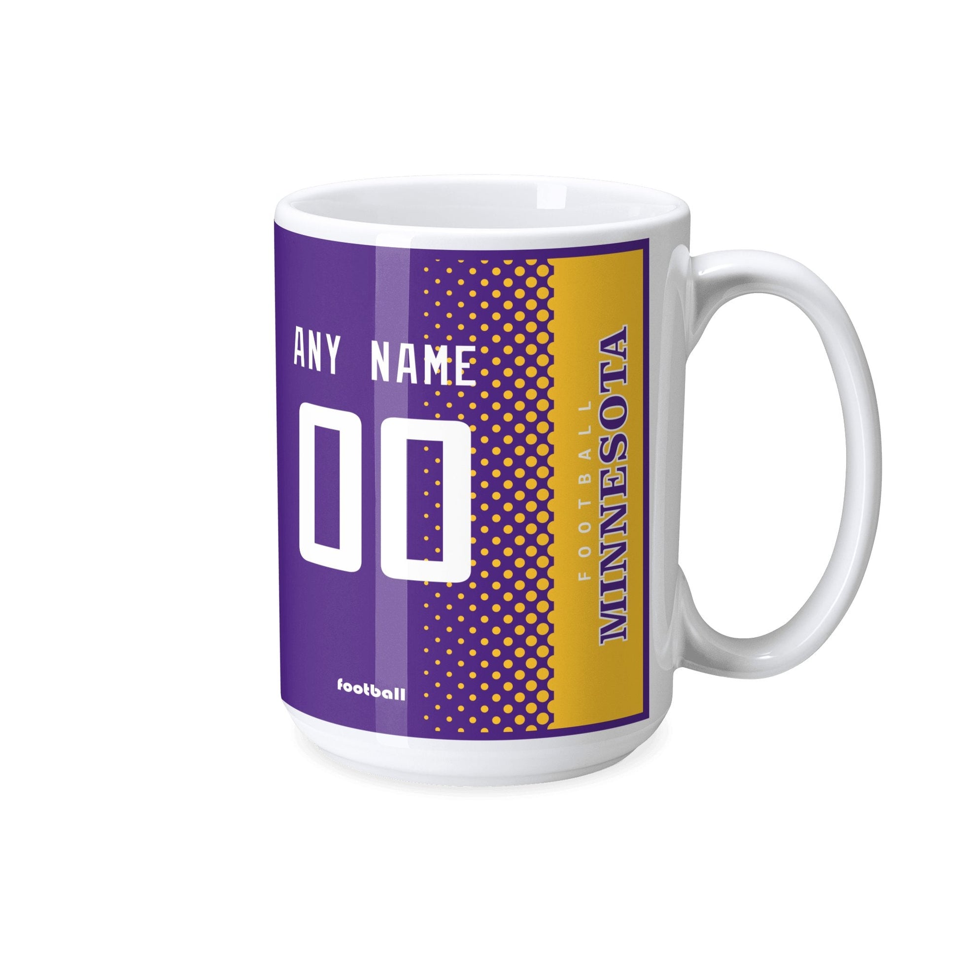Personalized Minnesota Football Mug - Custom Name & Number - Antking ANTKING