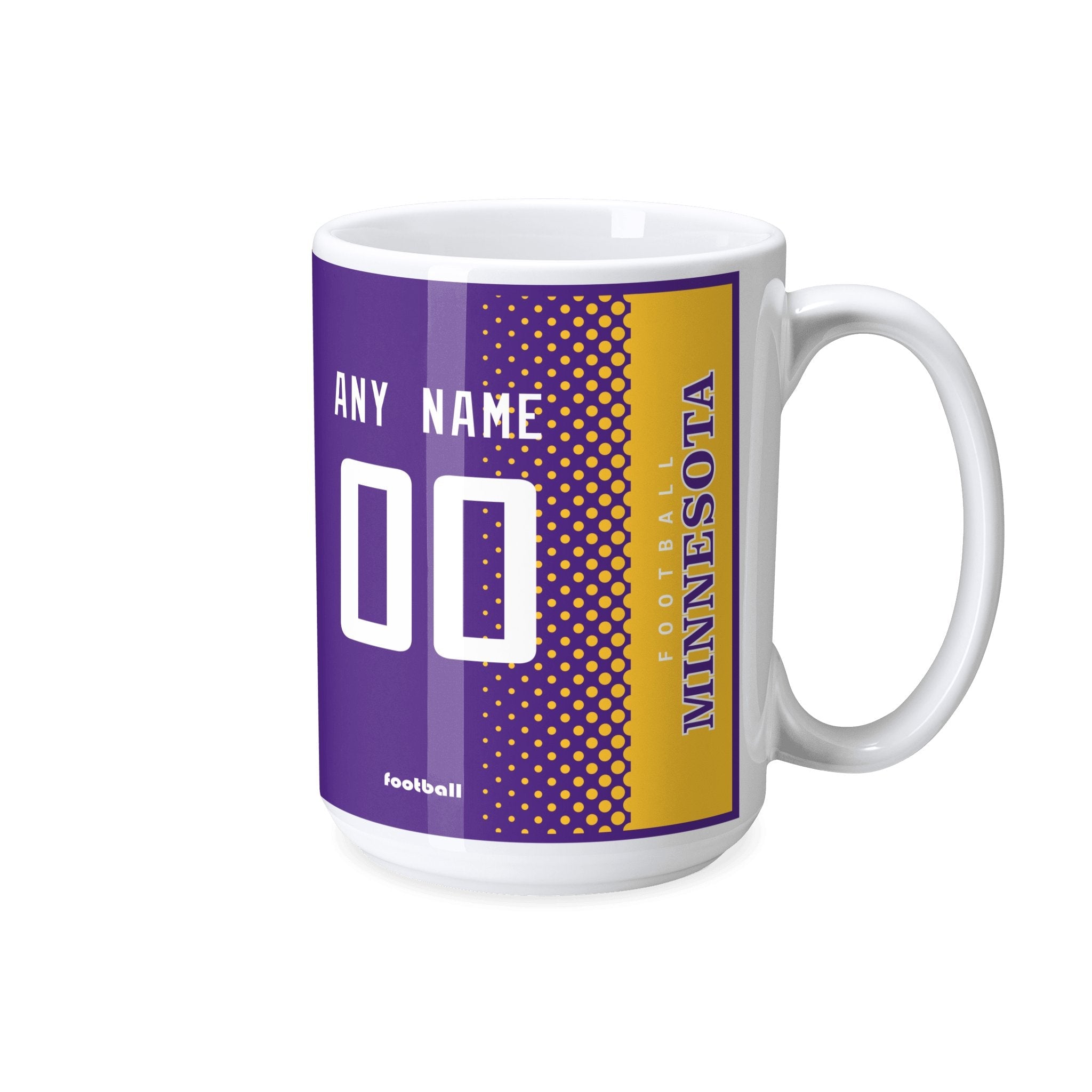 Personalized Minnesota Football Mug - Custom Name & Number - Antking ANTKING