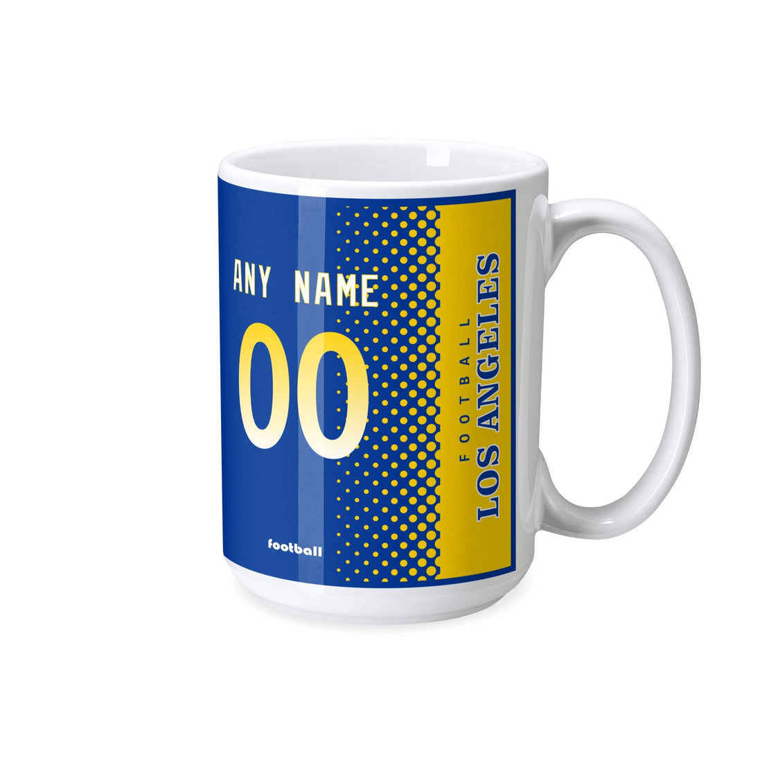 Custom [Los Angeles R] Mug with Personalized Name - Ceramic Coffee Cup - Antking
