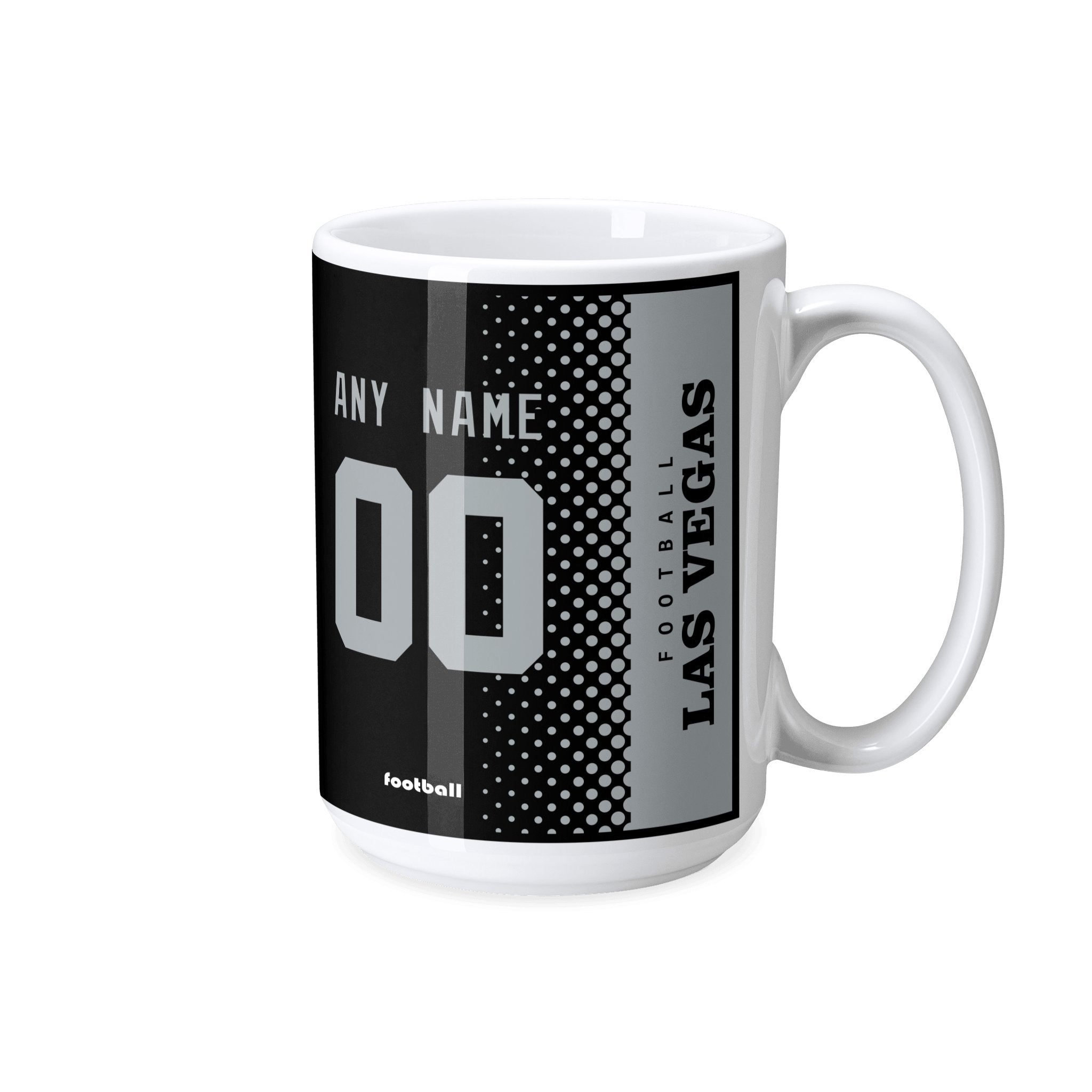 Personalized Las Vegas Football Mug - Custom Name & Number - Antking ANTKING