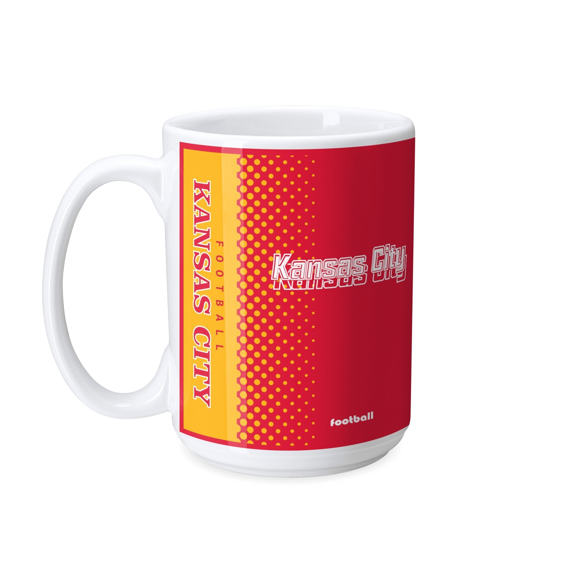 Personalized Kansas Football Mug - Custom Name & Number - Antking ANTKING