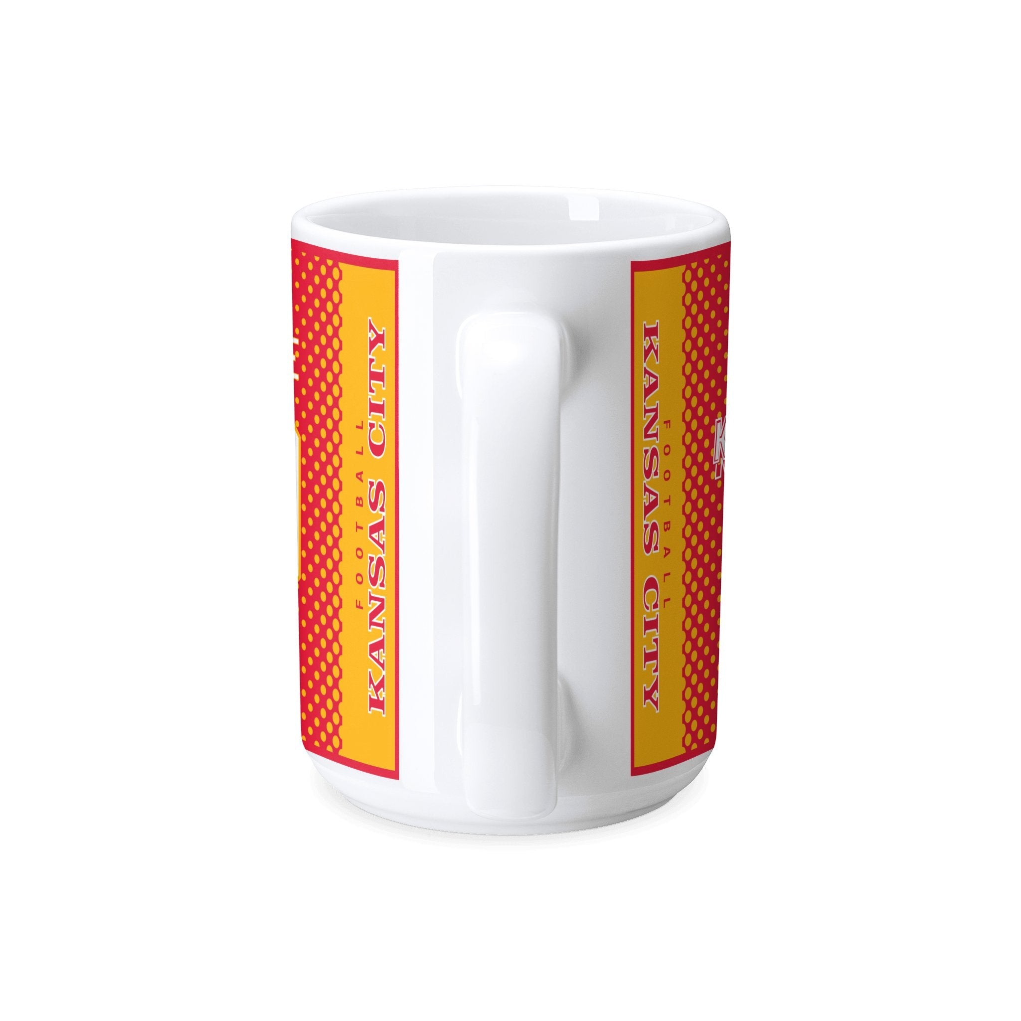 Personalized Kansas Football Mug - Custom Name & Number - Antking ANTKING