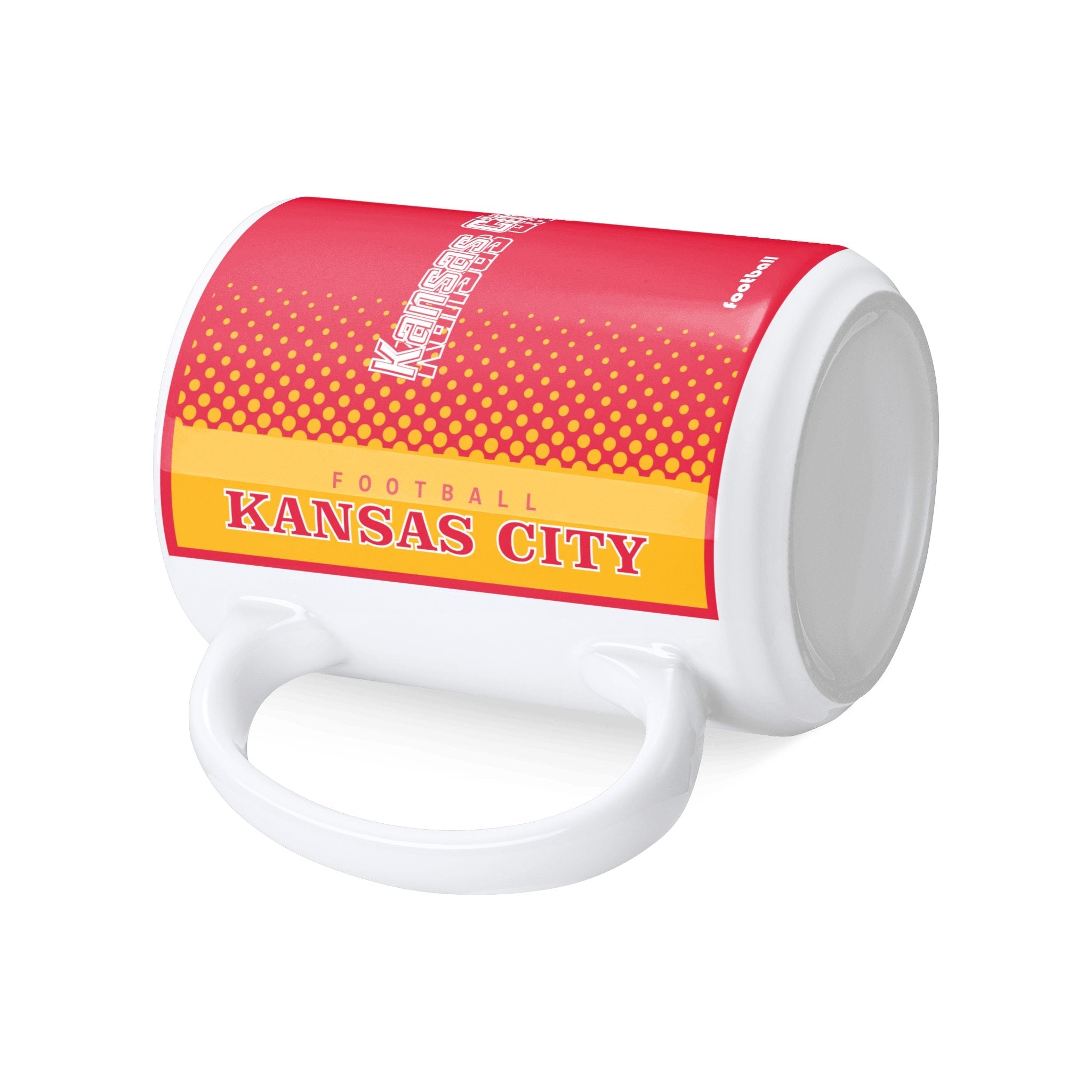 Personalized Kansas Football Mug - Custom Name & Number - Antking ANTKING