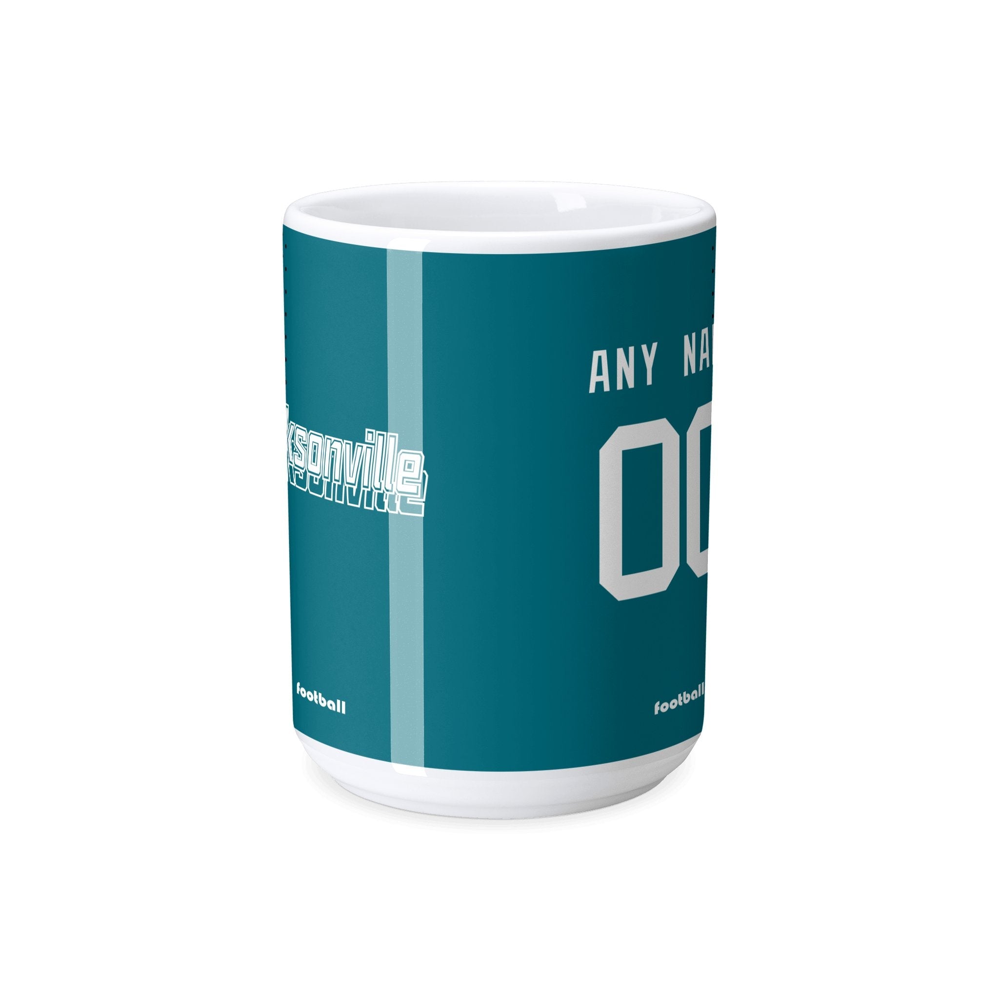 Personalized Jacksonville Football Mug - Custom Name & Number - Antking ANTKING