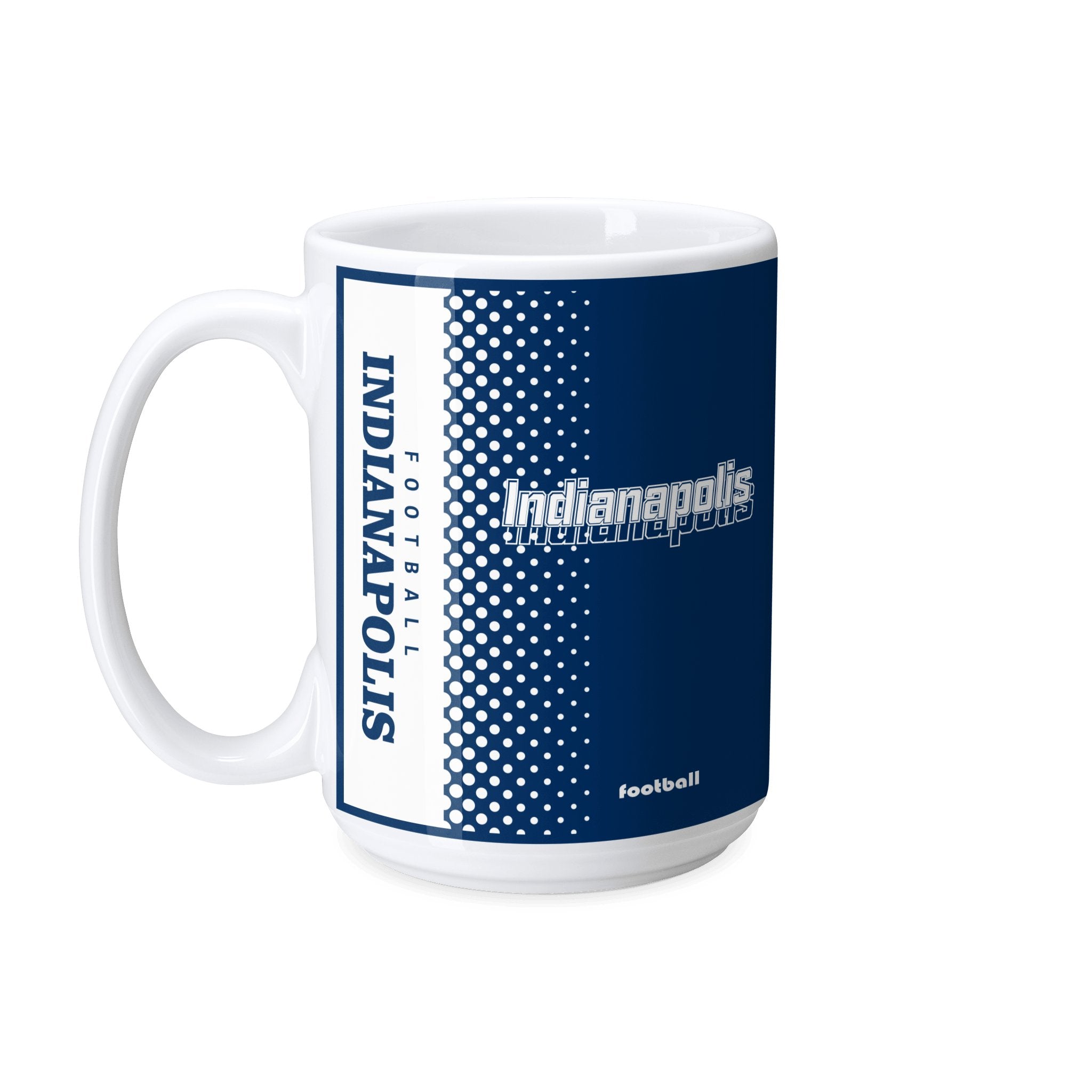 Personalized Indianapolis Football Mug - Custom Name & Number - Antking ANTKING