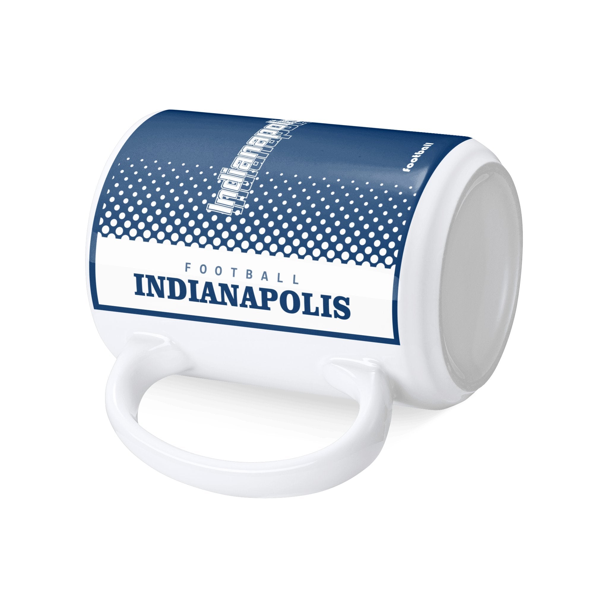 Personalized Indianapolis Football Mug - Custom Name & Number - Antking ANTKING