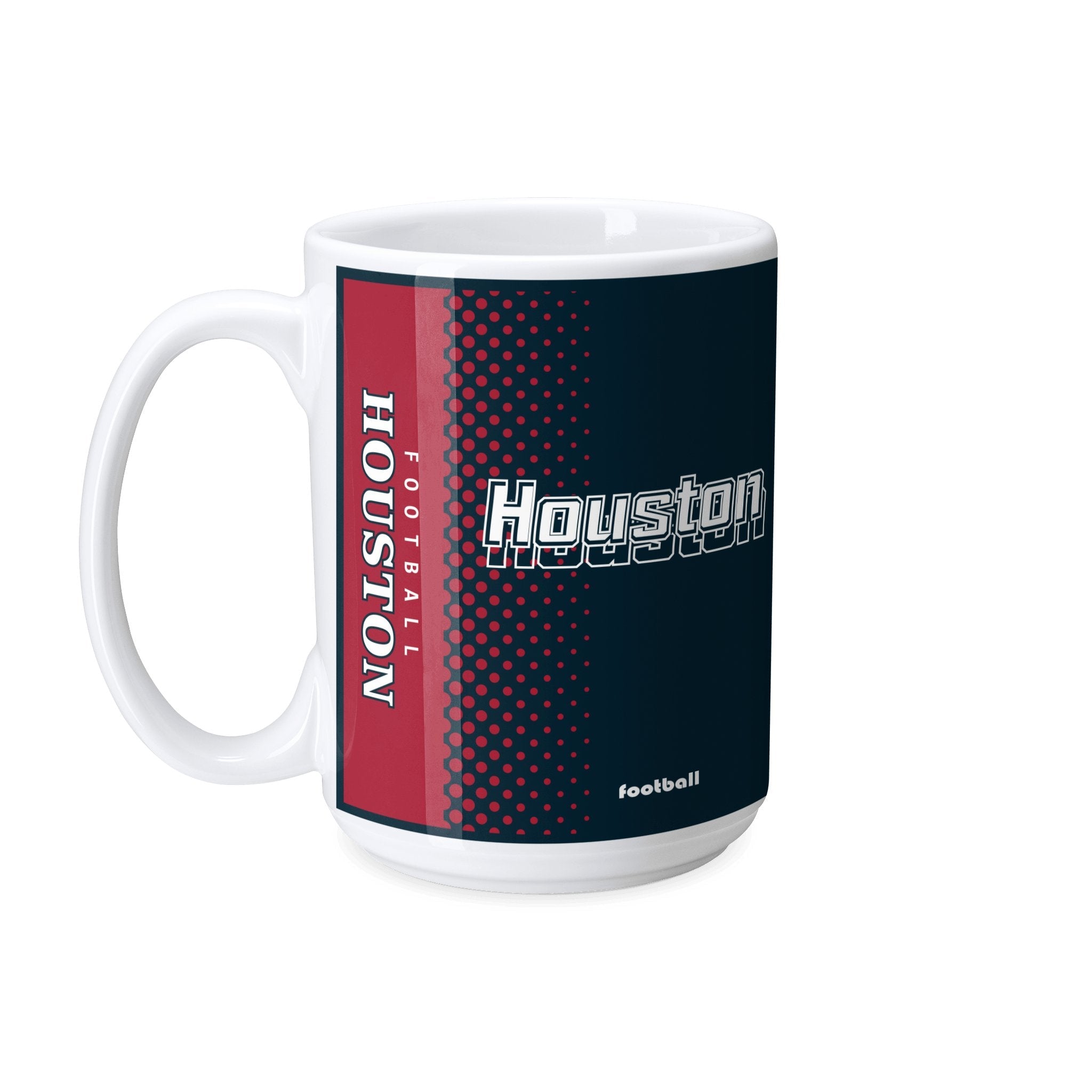 Personalized Houston Football Mug - Custom Name & Number - Antking ANTKING