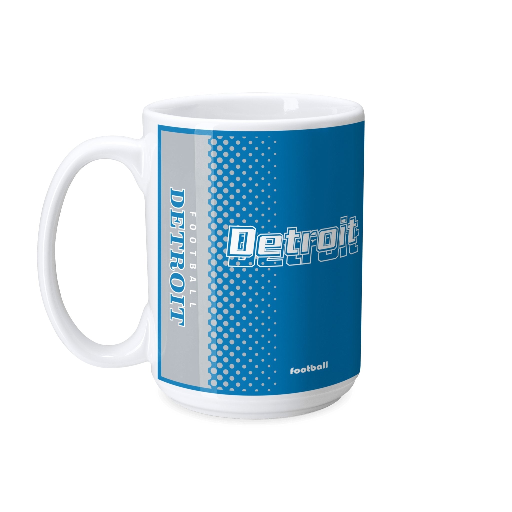 Personalized Detroit Football Mug - Custom Name & Number - Antking ANTKING
