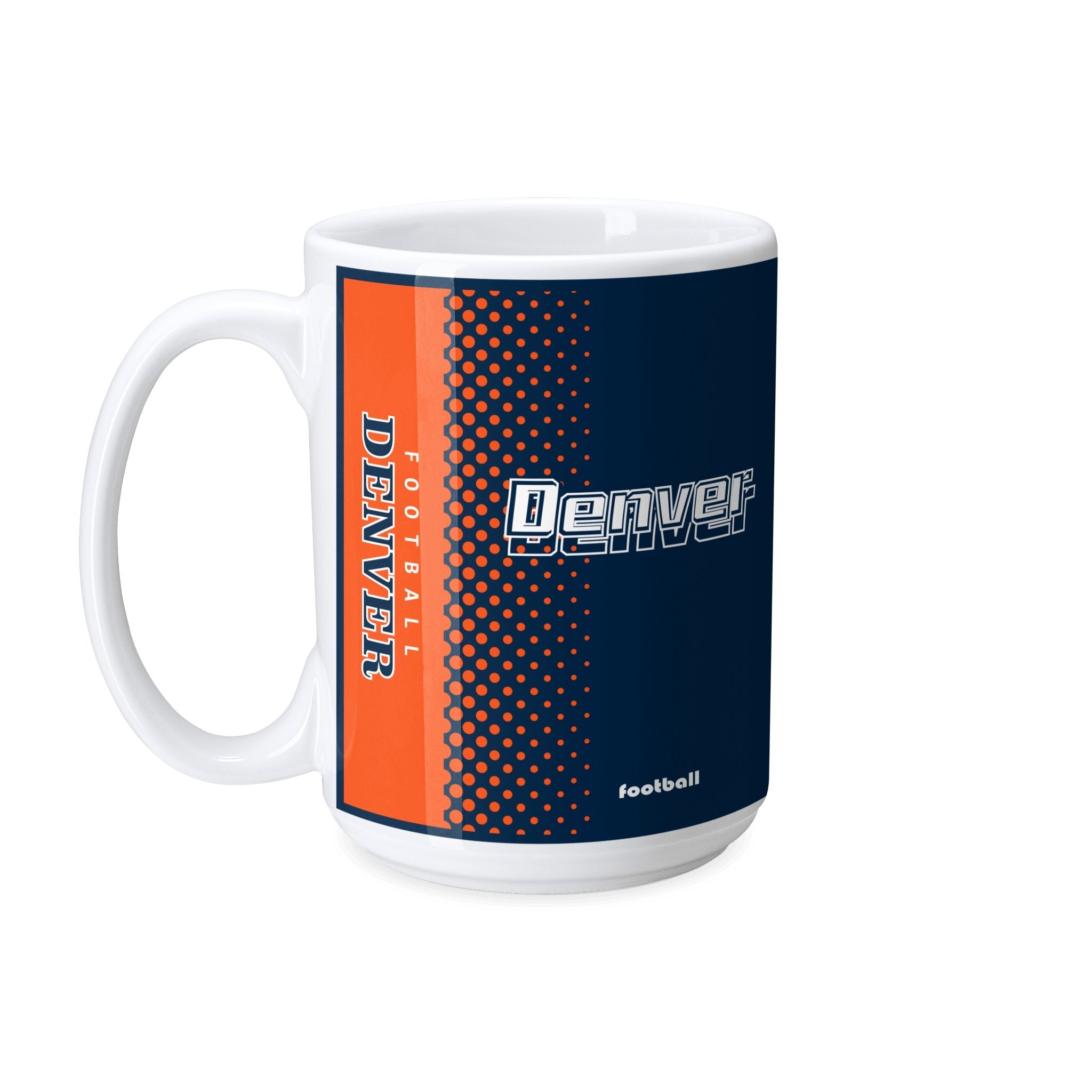 Personalized Denver Football Mug - Custom Name & Number - Antking ANTKING