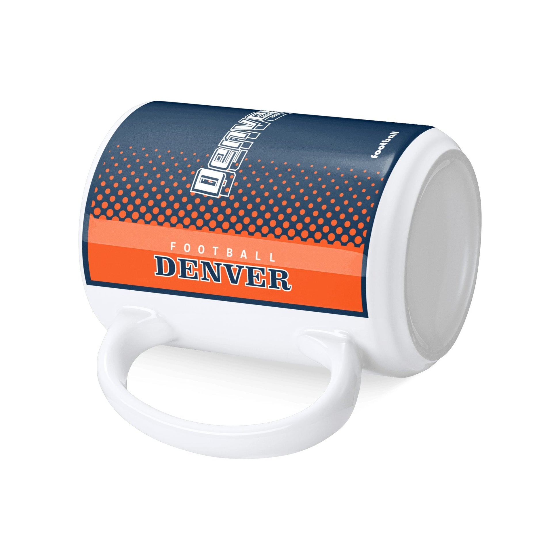 Personalized Denver Football Mug - Custom Name & Number - Antking ANTKING