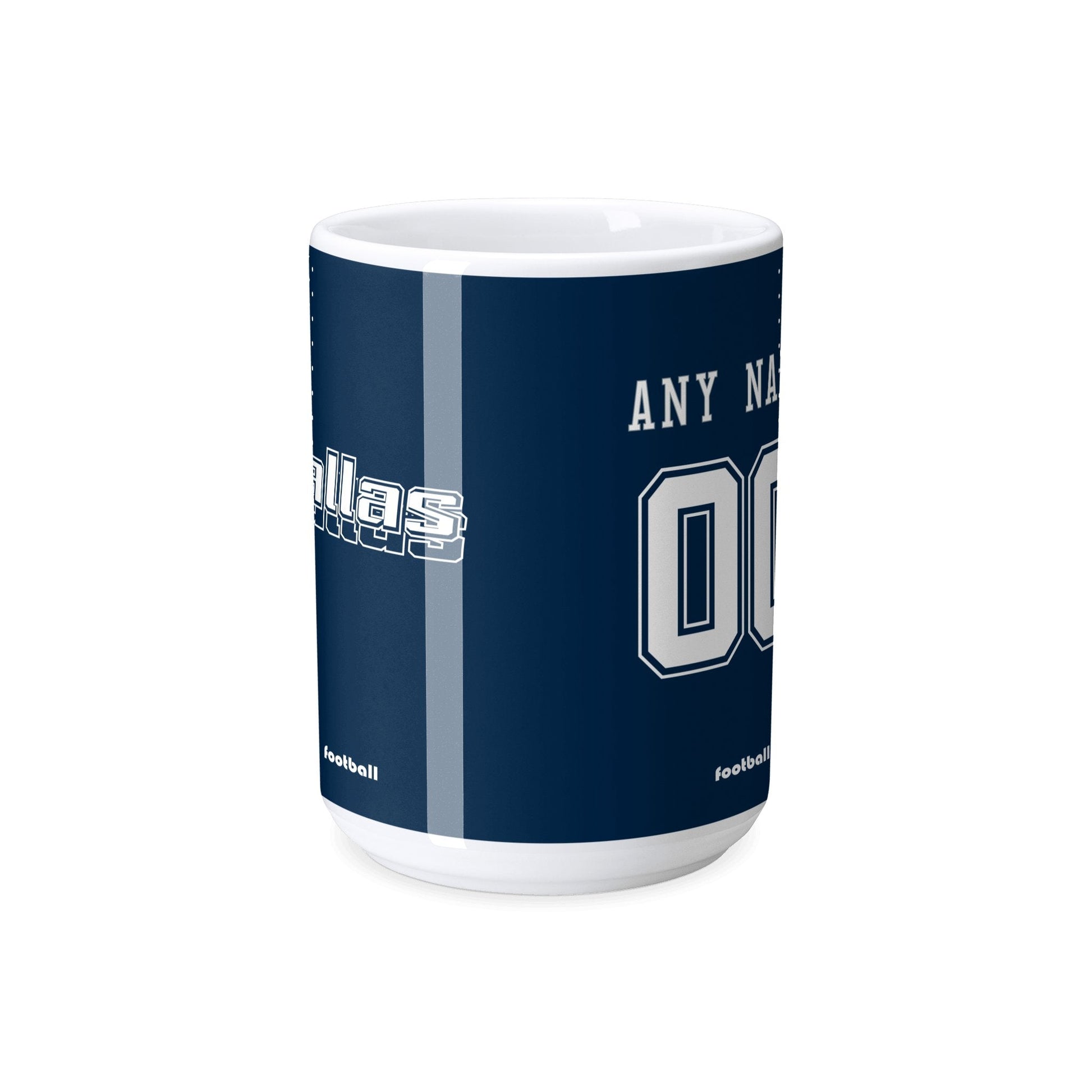 Personalized Dallas Football Mug - Custom Name & Number - Antking ANTKING