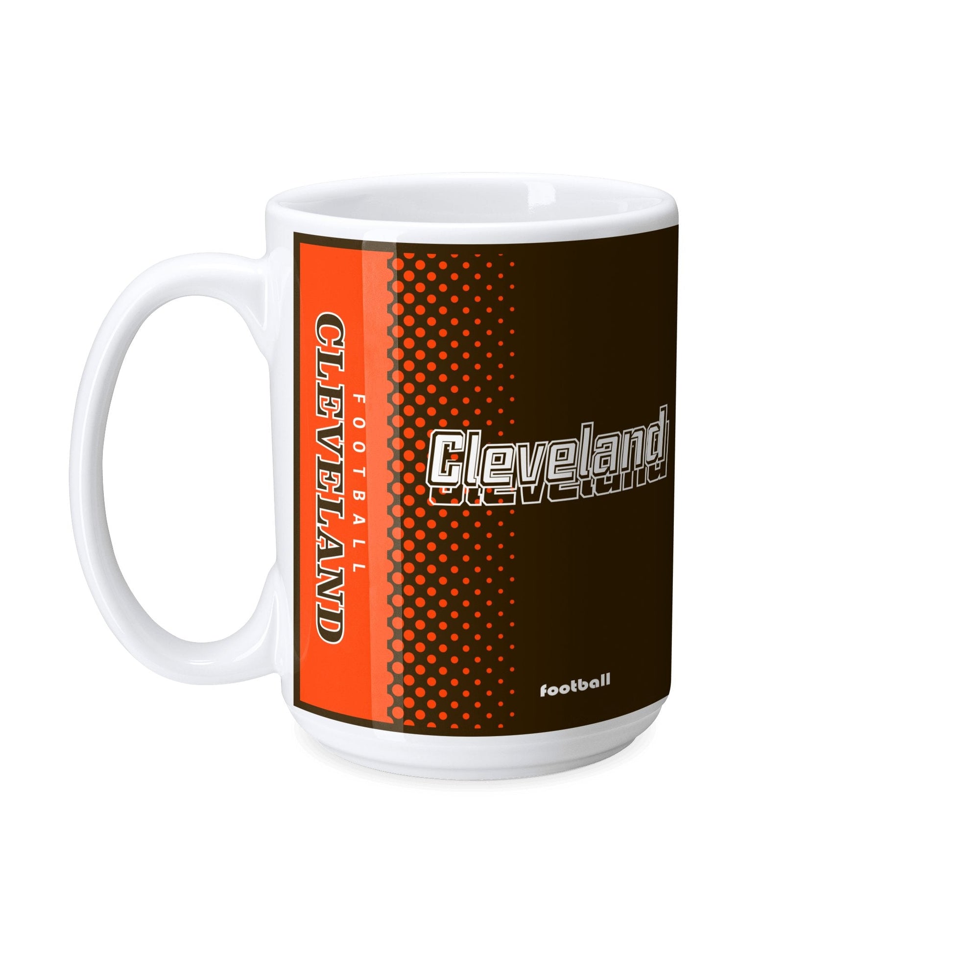 Personalized Cleveland Football Mug - Custom Name & Number - Antking ANTKING