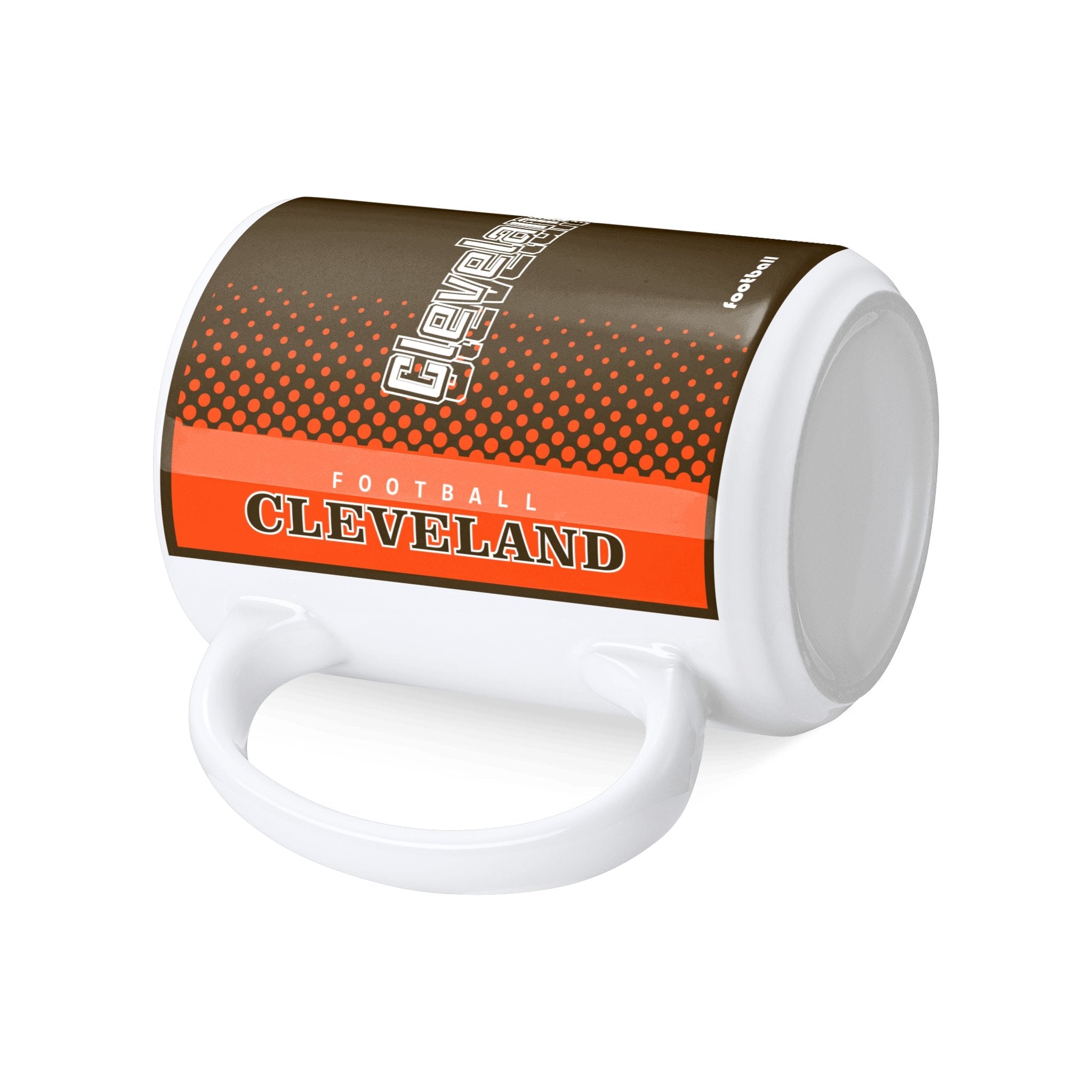 Personalized Cleveland Football Mug - Custom Name & Number - Antking ANTKING