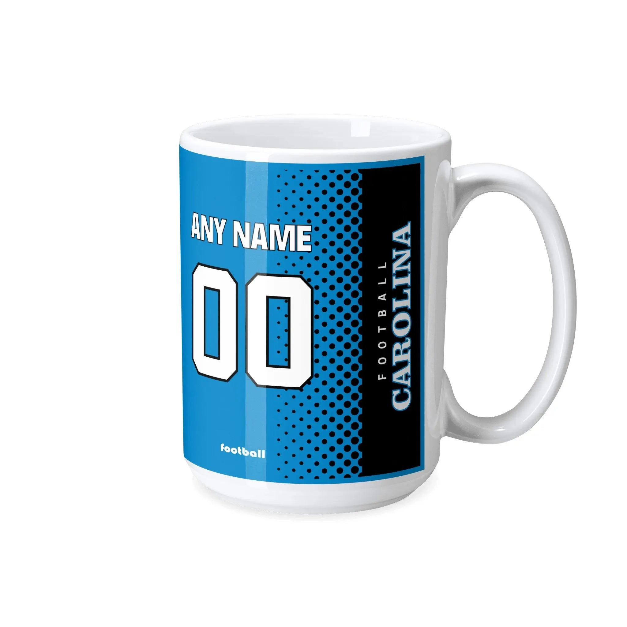 Personalized Carolina Football Mug - Custom Name & Number - Antking ANTKING