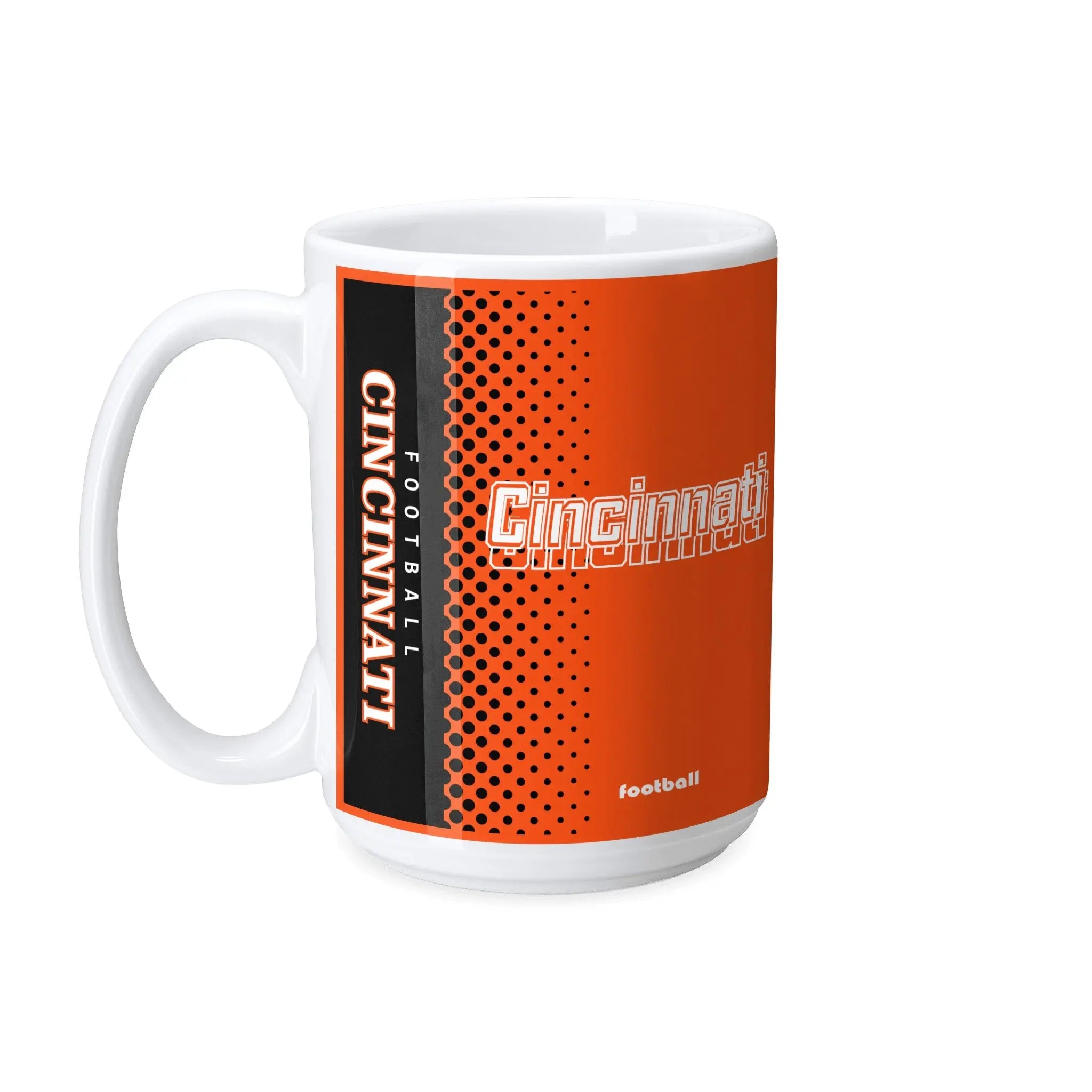 Personalized Cincinnati Football Mug - Custom Name & Number - Antking ANTKING