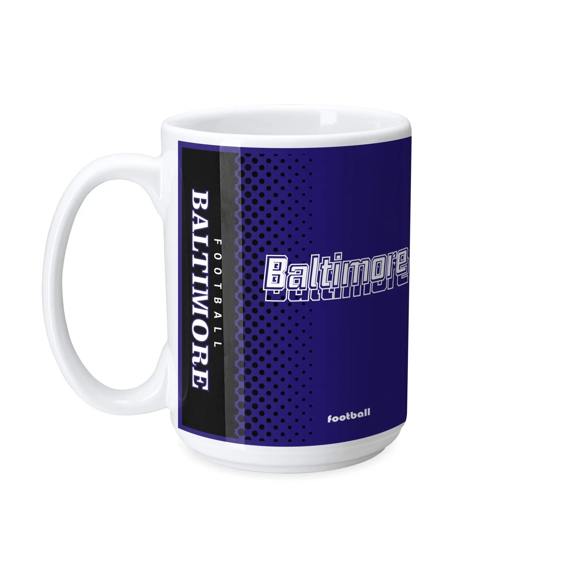 Personalized Baltimore Football Mug - Custom Name & Number - Antking ANTKING