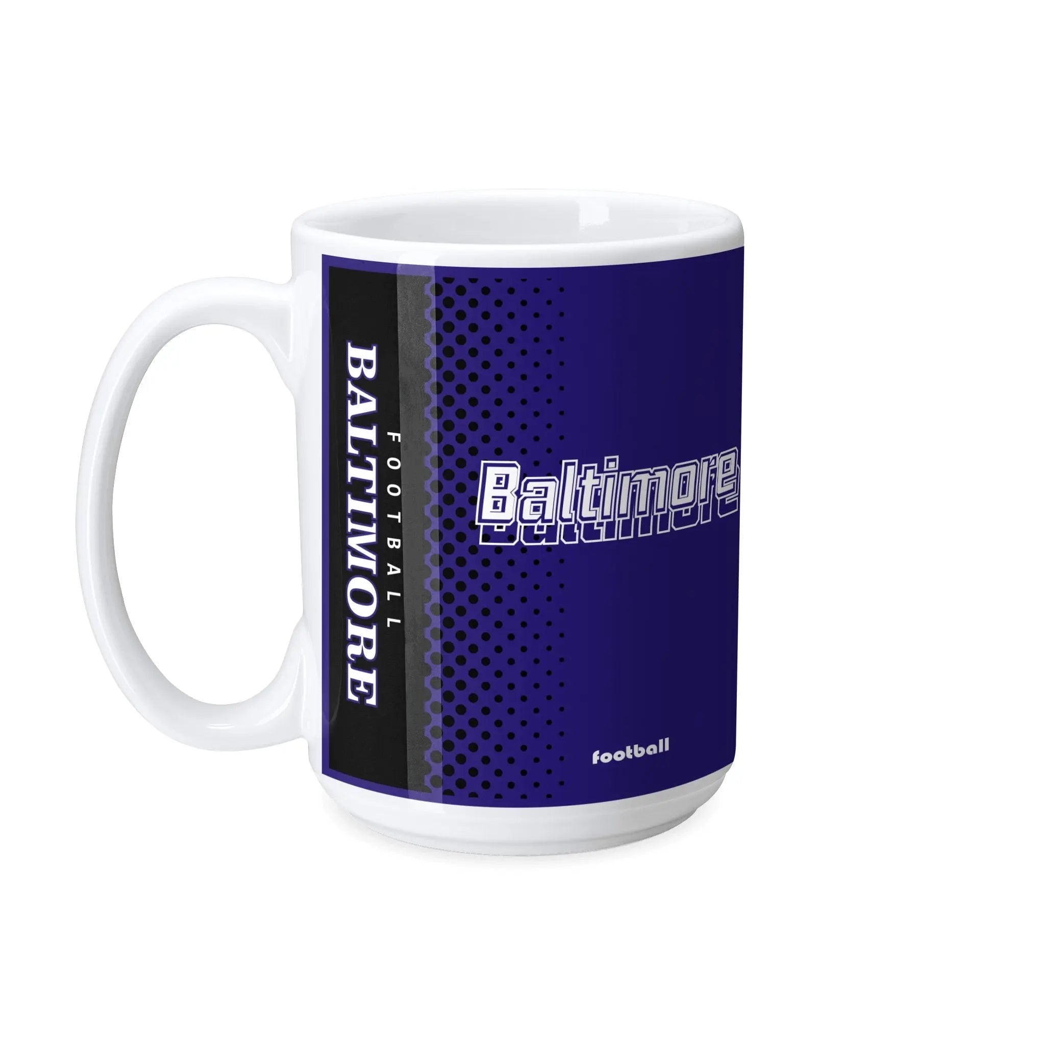 Personalized Baltimore Football Mug - Custom Name & Number - Antking ANTKING