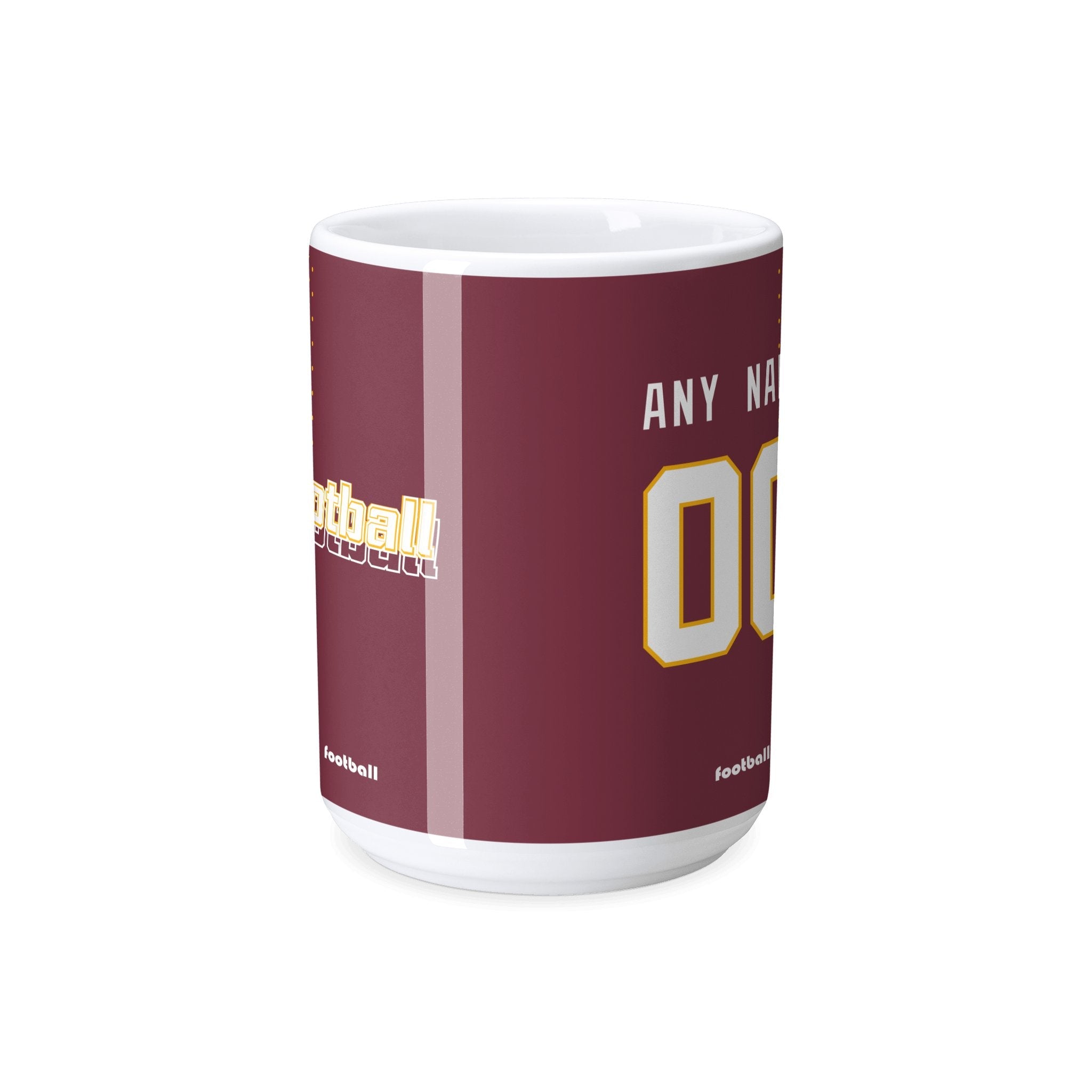 Personalized Washington Football Mug - Custom Name & Number - Antking ANTKING