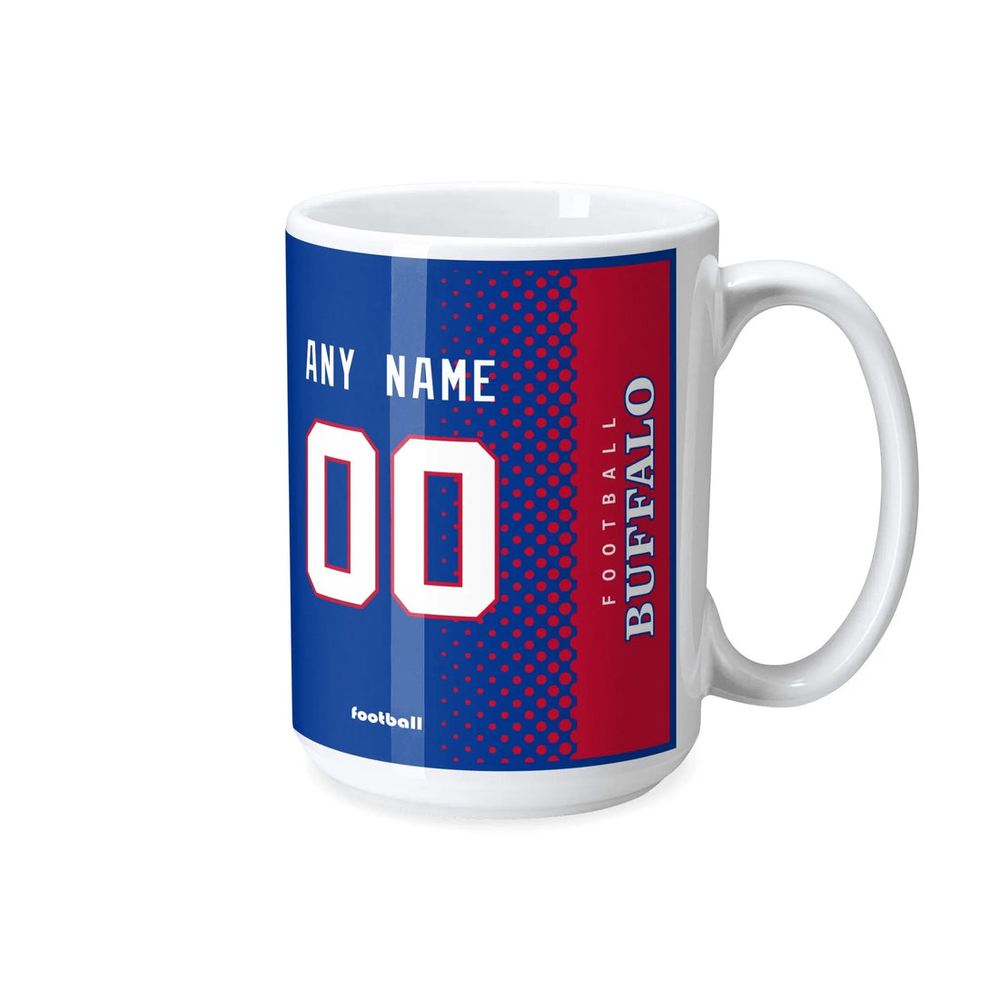 Custom [Buffalo] Mug with Personalized Name - Ceramic Coffee Cup - Antking
