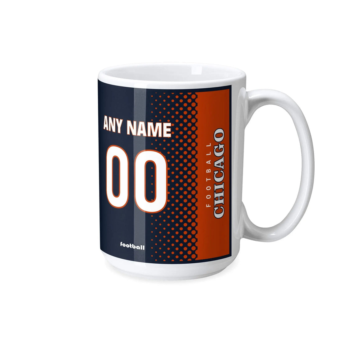 Custom [Chicago] Mug with Personalized Name - Ceramic Coffee Cup - Antking
