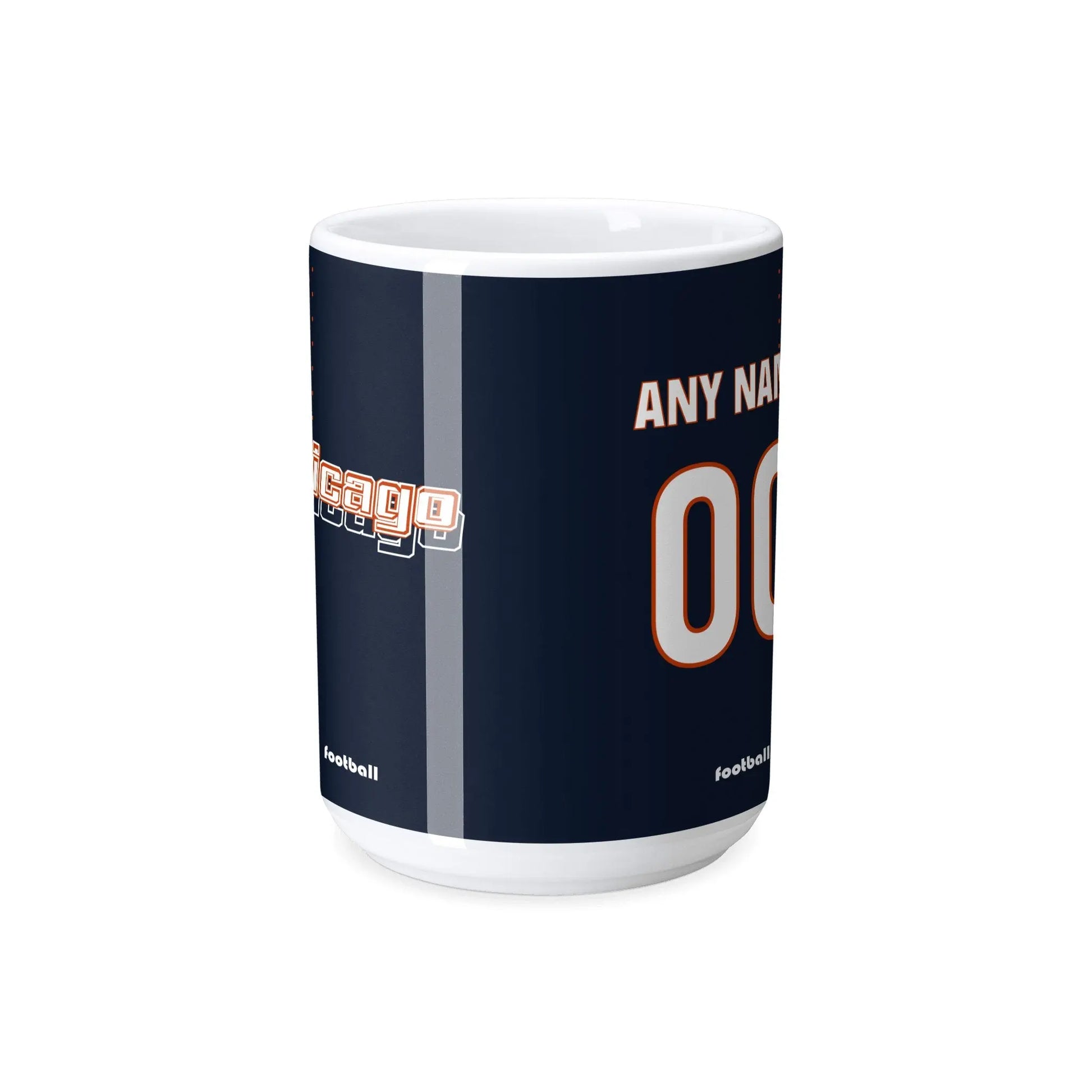 Personalized Chicago Football Mug - Custom Name & Number - Antking ANTKING
