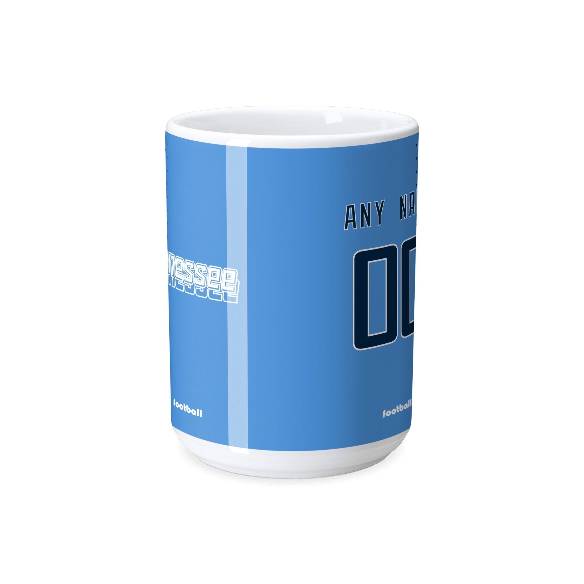 Personalized Tennessee Football Mug - Custom Name & Number - Antking ANTKING